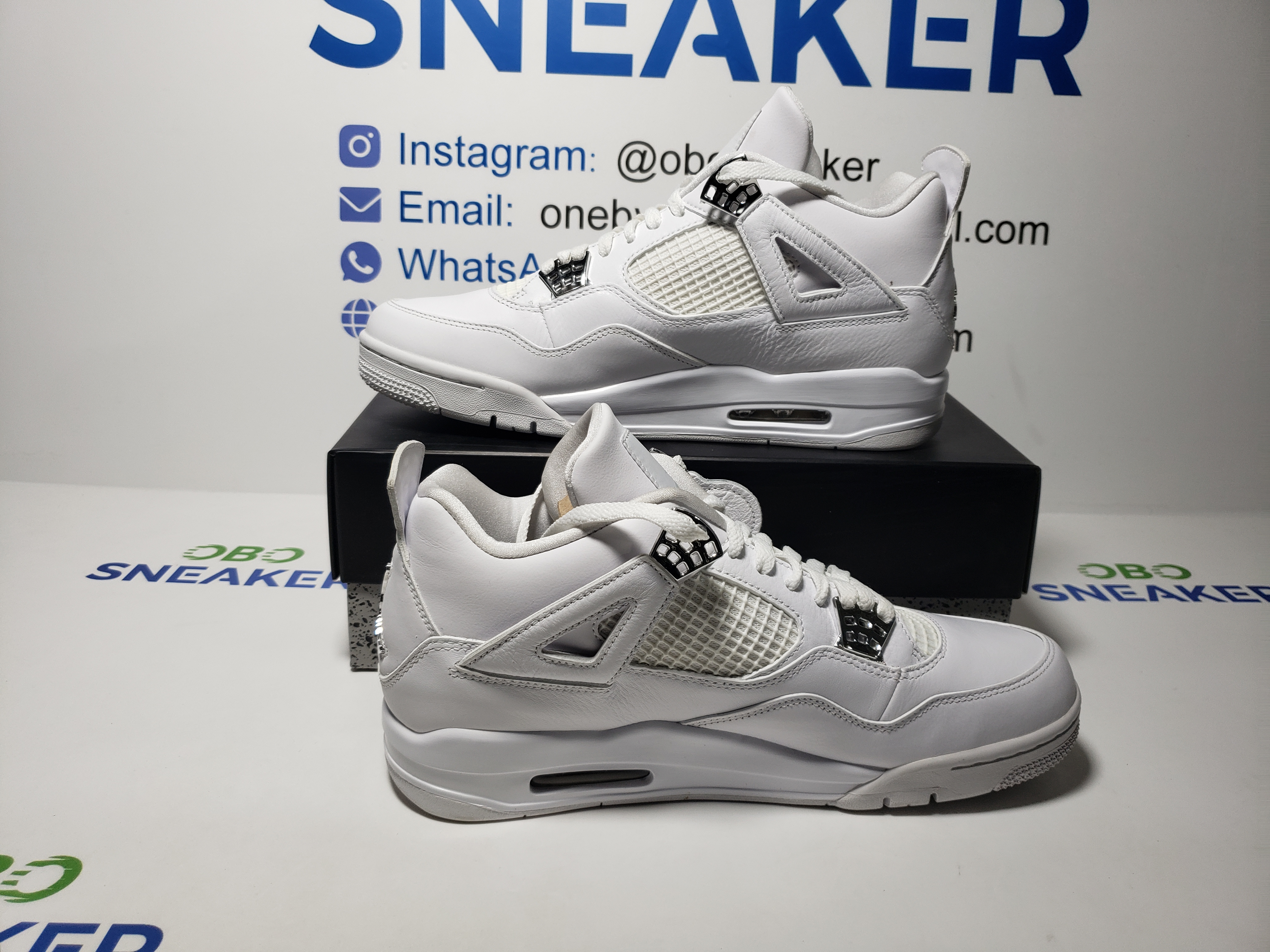 TOP Version Air Jordan 4 Retro Pure Money 308497-100 review Obosneaker 01