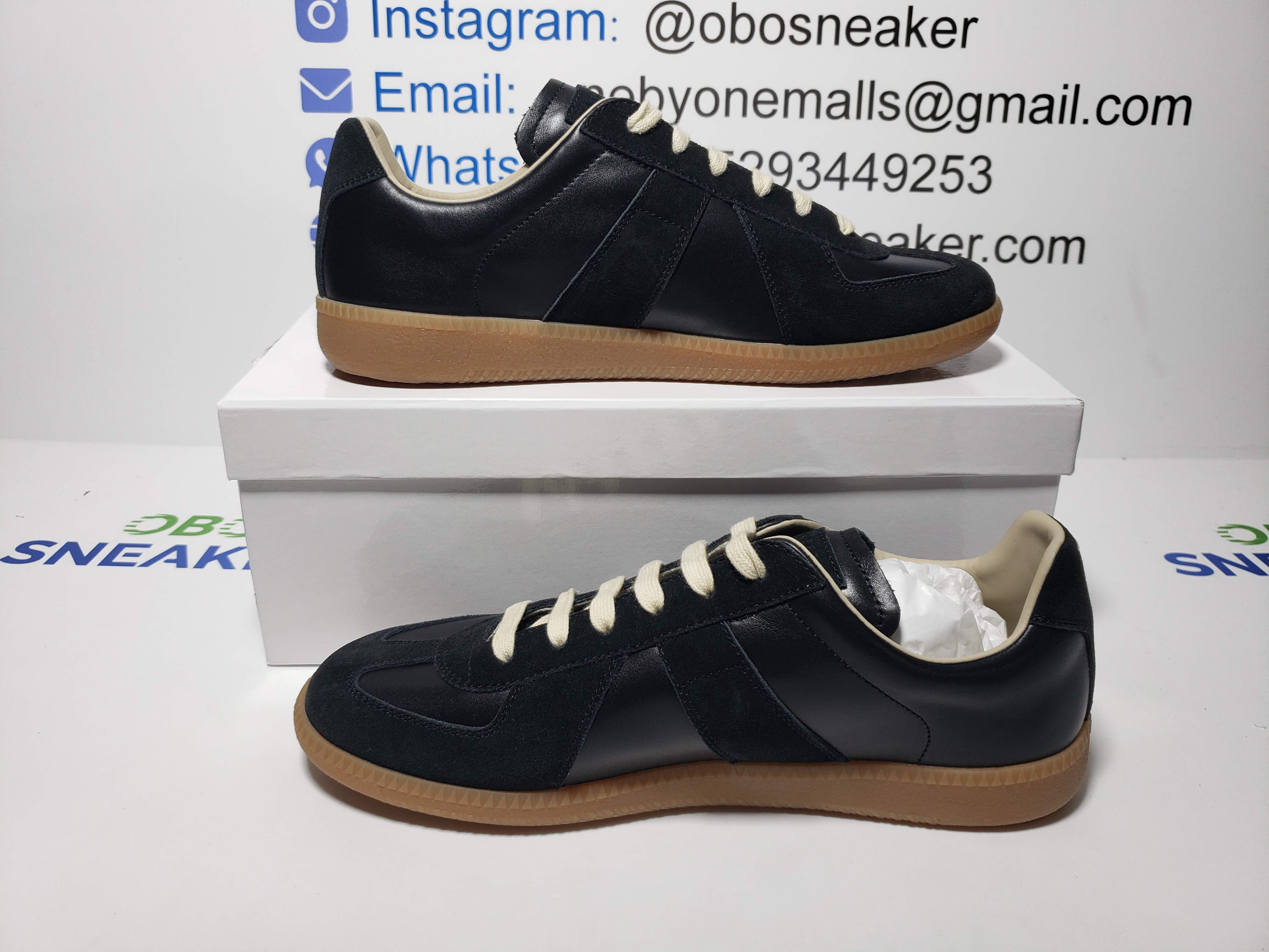 Maison Margiela Replica German Army Trainer (GATs) Black Gum S57WS0236P1897900 review Obosneaker 01