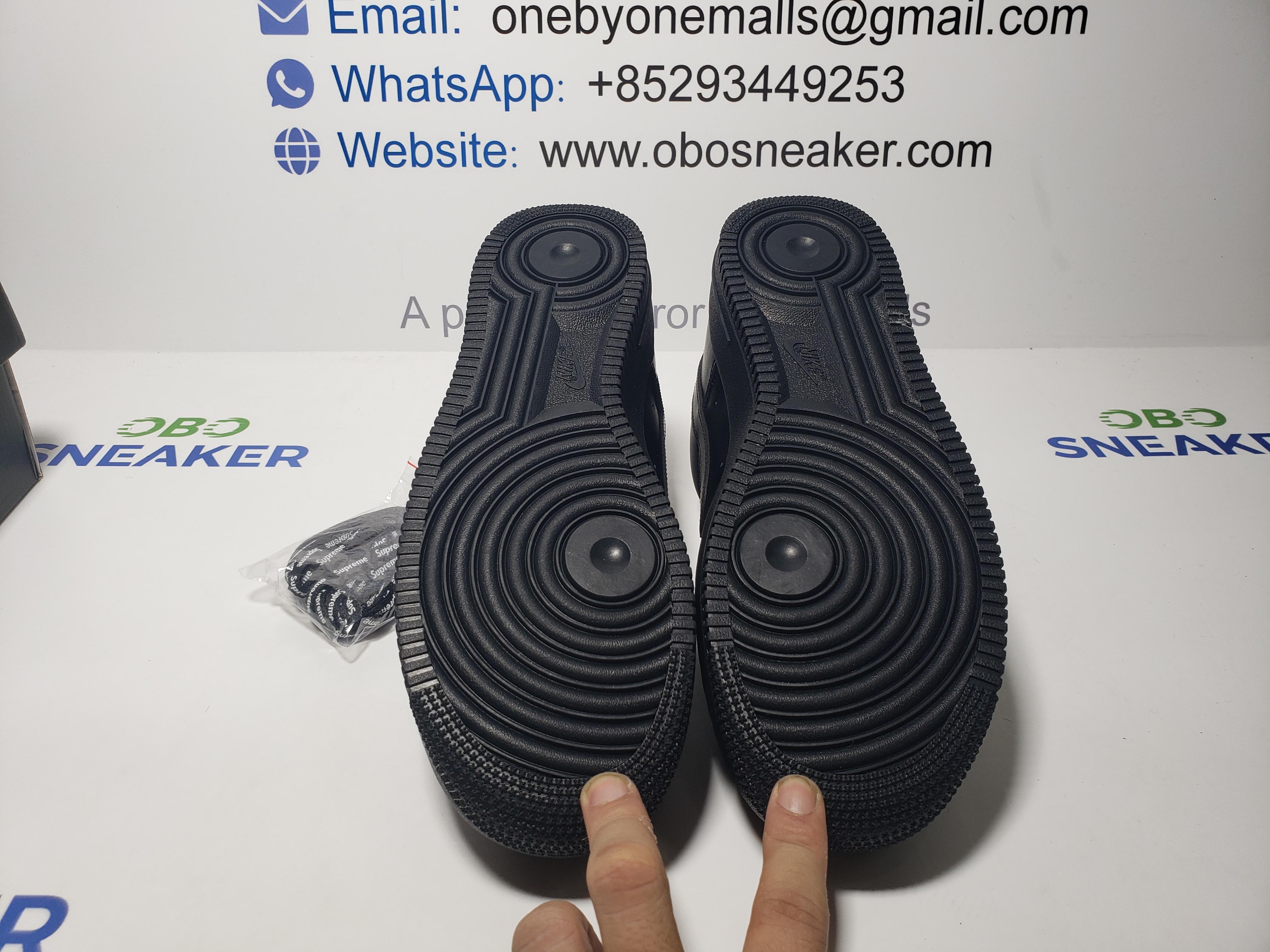 Supreme x Nike Air Force 1 Low Box Logo Black CU9225-001 review Obosneaker 04