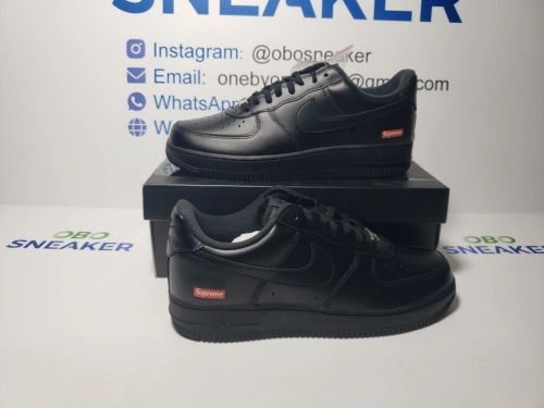 Supreme x Nike Air Force 1 Low Box Logo Black CU9225-001 review 