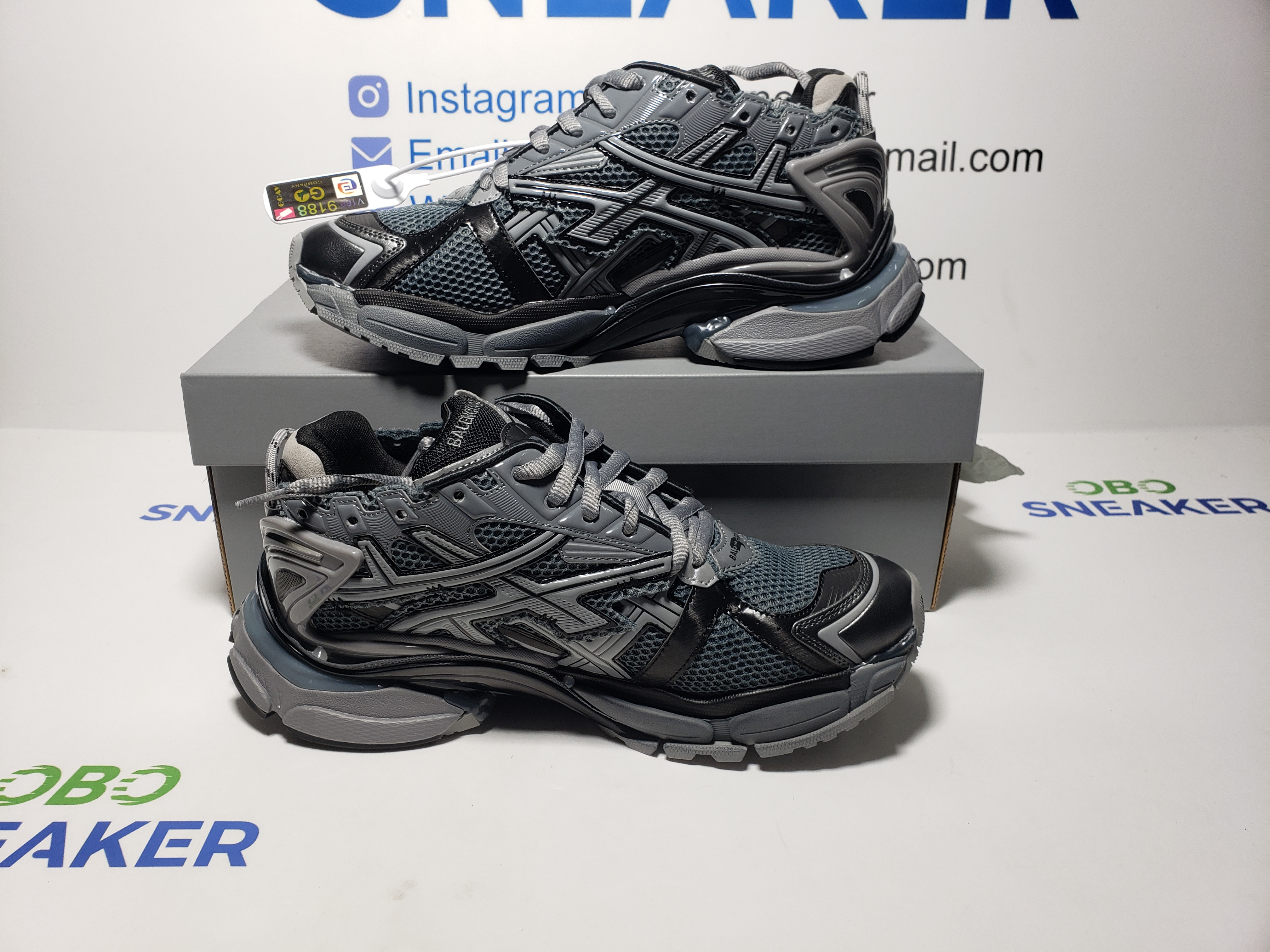 Balenciaga Runner All Black Gray 677402 W3RB2 1515 review Obosneaker 00
