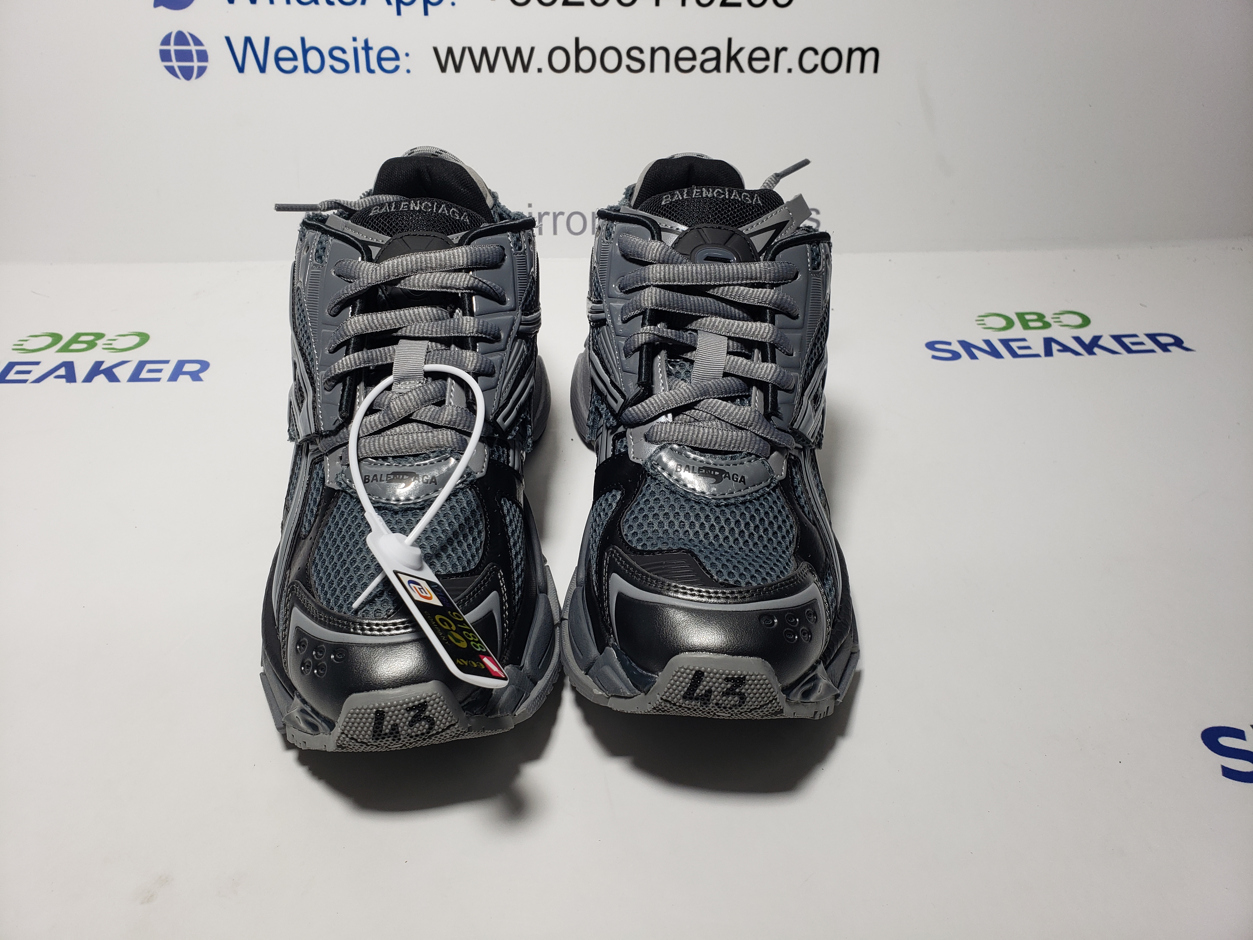 Balenciaga Runner All Black Gray 677402 W3RB2 1515 review Obosneaker 04