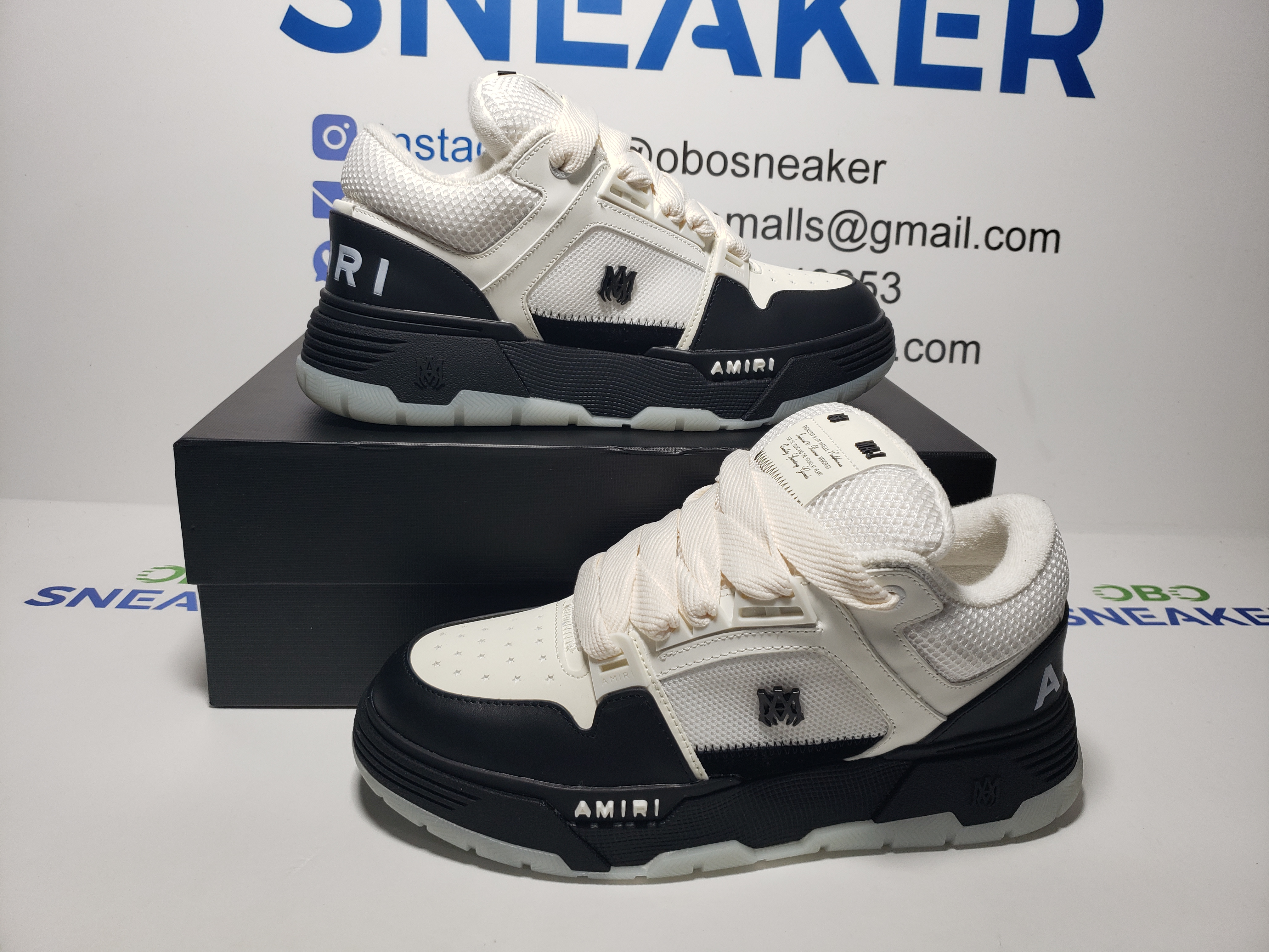 【FLASH SALE】AMIRI MA-1 Panda White Black review Obosneaker 01