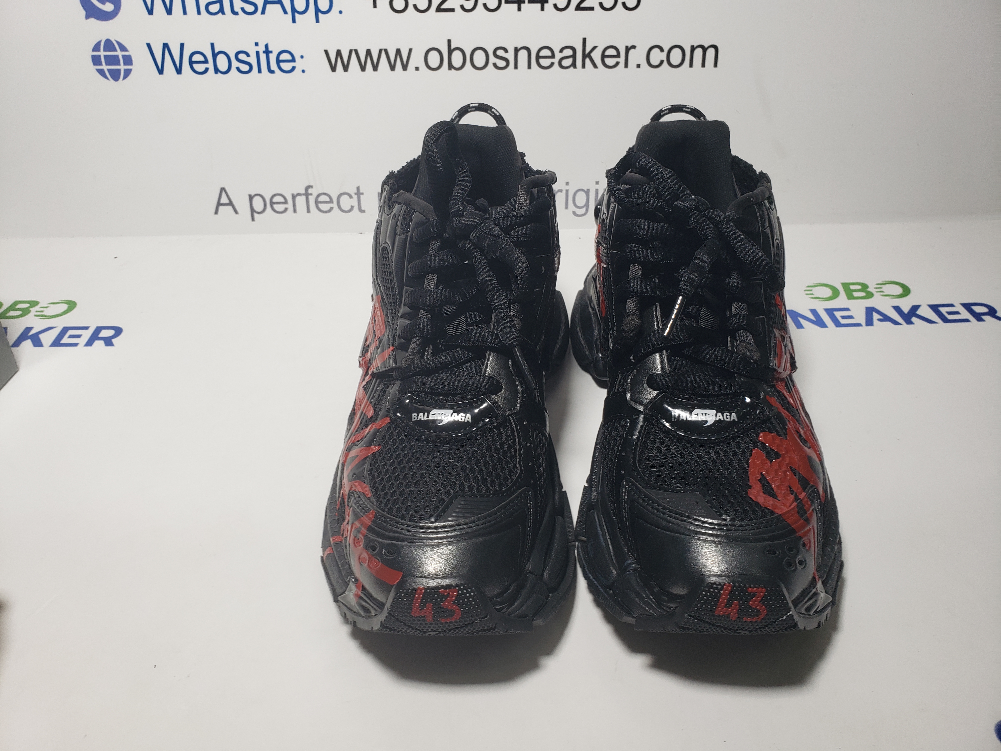 Balenciaga Runner Black And Red Characters 677402 W3RB1 0102 review Obosneaker 03