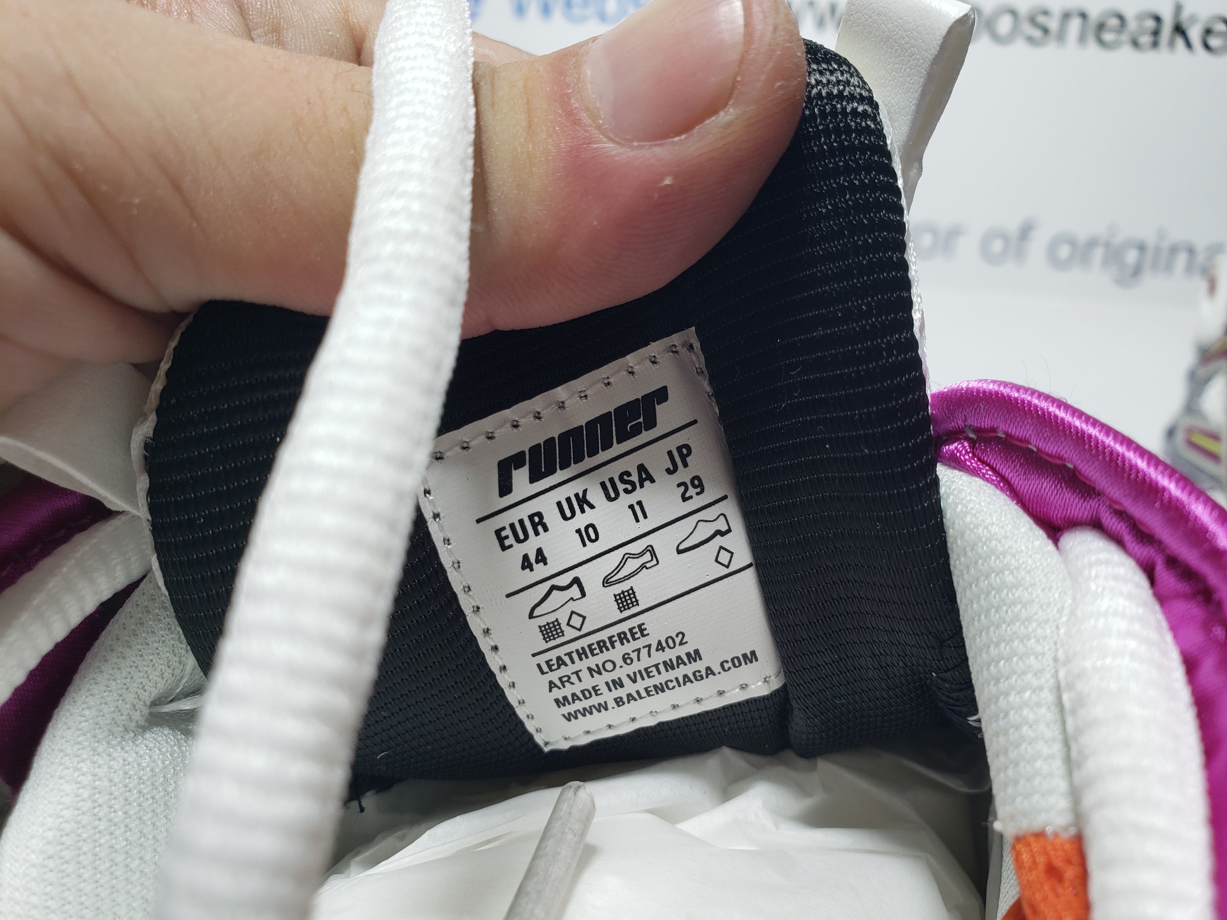 Top Version Balenciaga Runner Sneaker Color Orange Powder 772767 W3RBW 9168 review Obosneaker 05