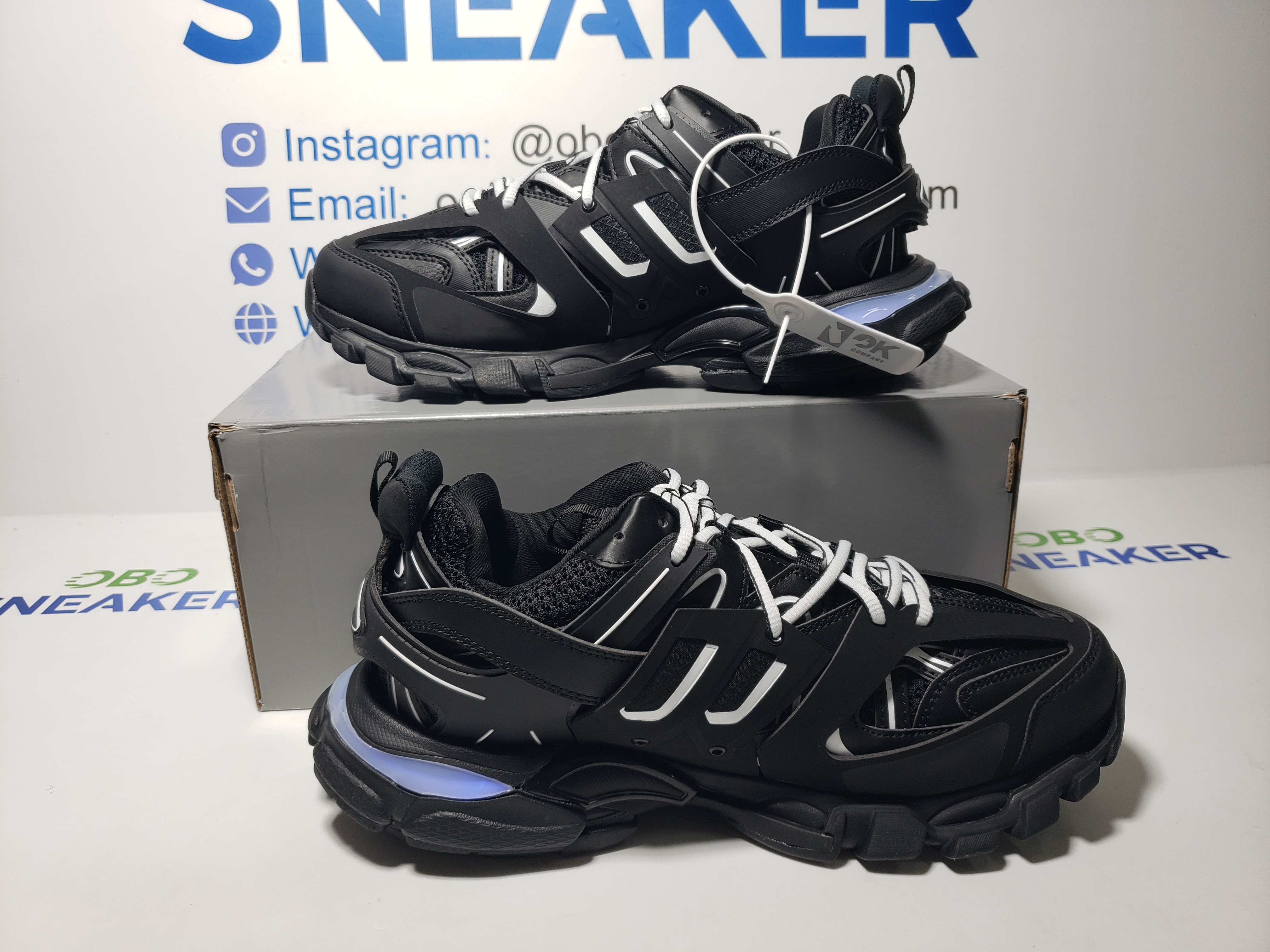 Balenciaga Tess Black And White  542023 W1GB1 2045 (With LED) review Obosneaker 00