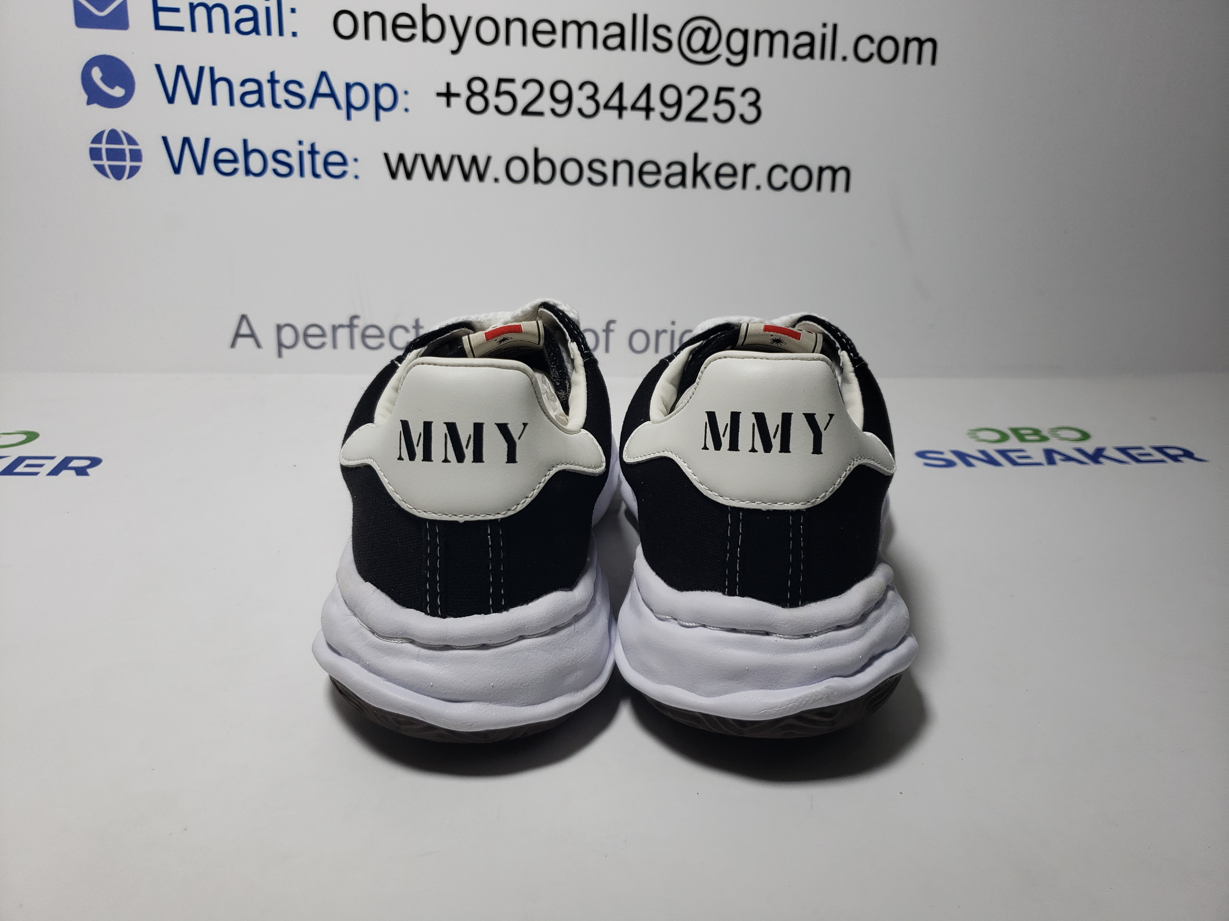 Maison Mihara Yasuhiro Blakey OG Sole Canvas Low Black No Logo  A06FW704 review Obosneaker 02