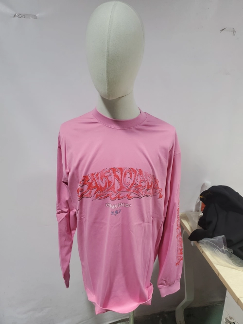 Balenciaga Flame Letter Graffiti Long Sleeve T review 