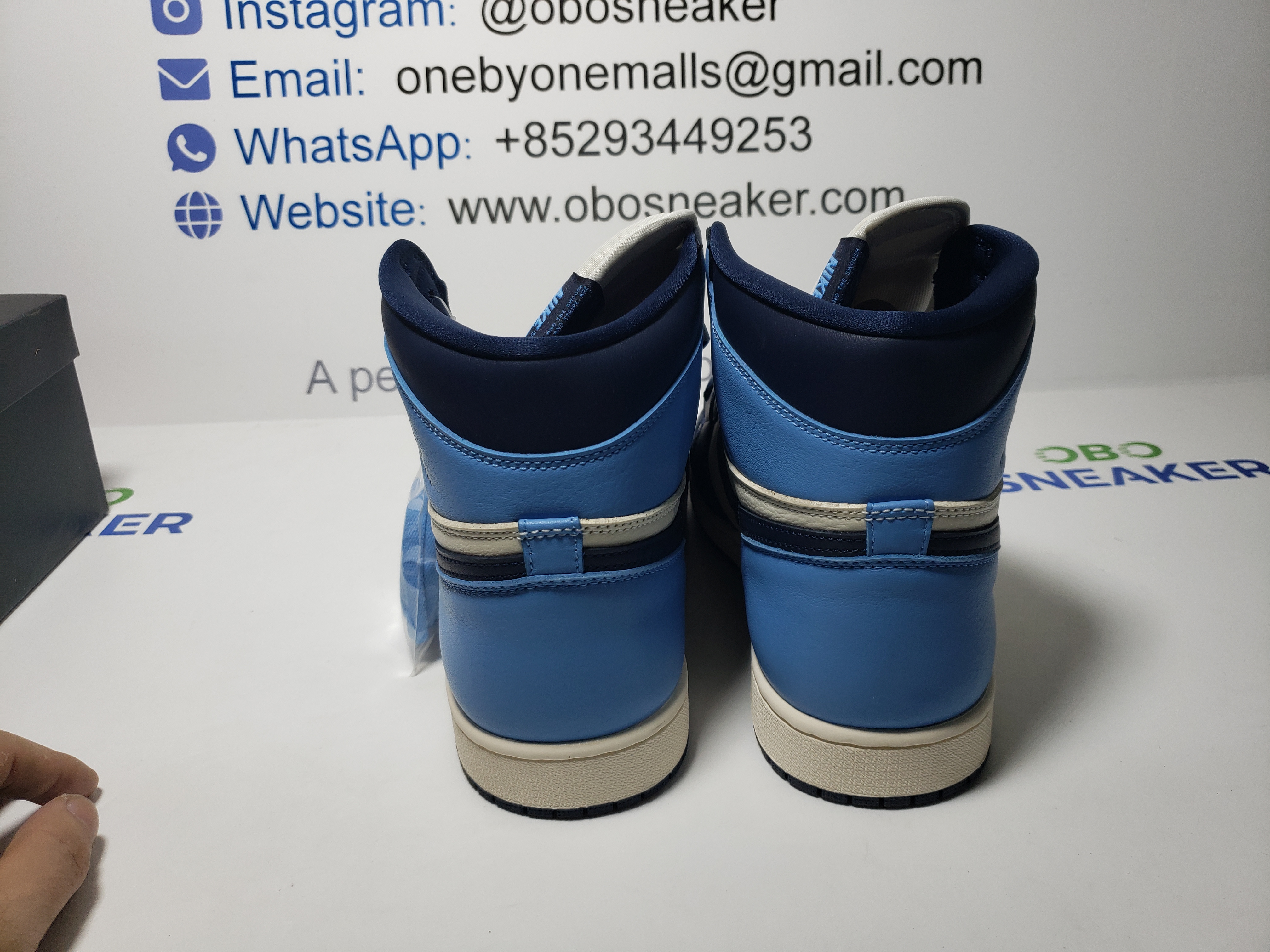 TOP Version Air Jordan 1 Retro High OG Obsidian University Blue 555088-140 review Obosneaker 02
