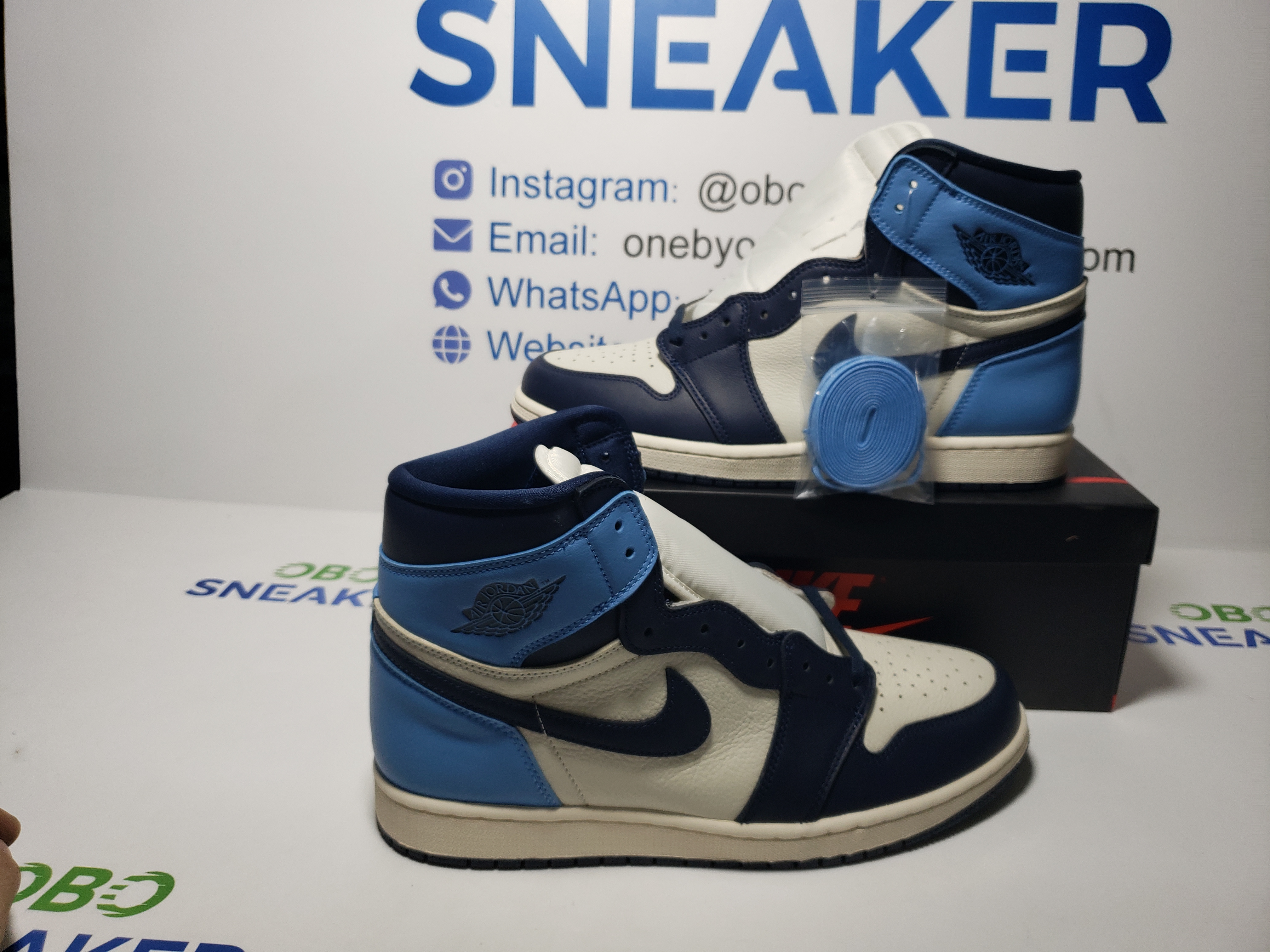 TOP Version Air Jordan 1 Retro High OG Obsidian University Blue 555088-140 review Obosneaker 00