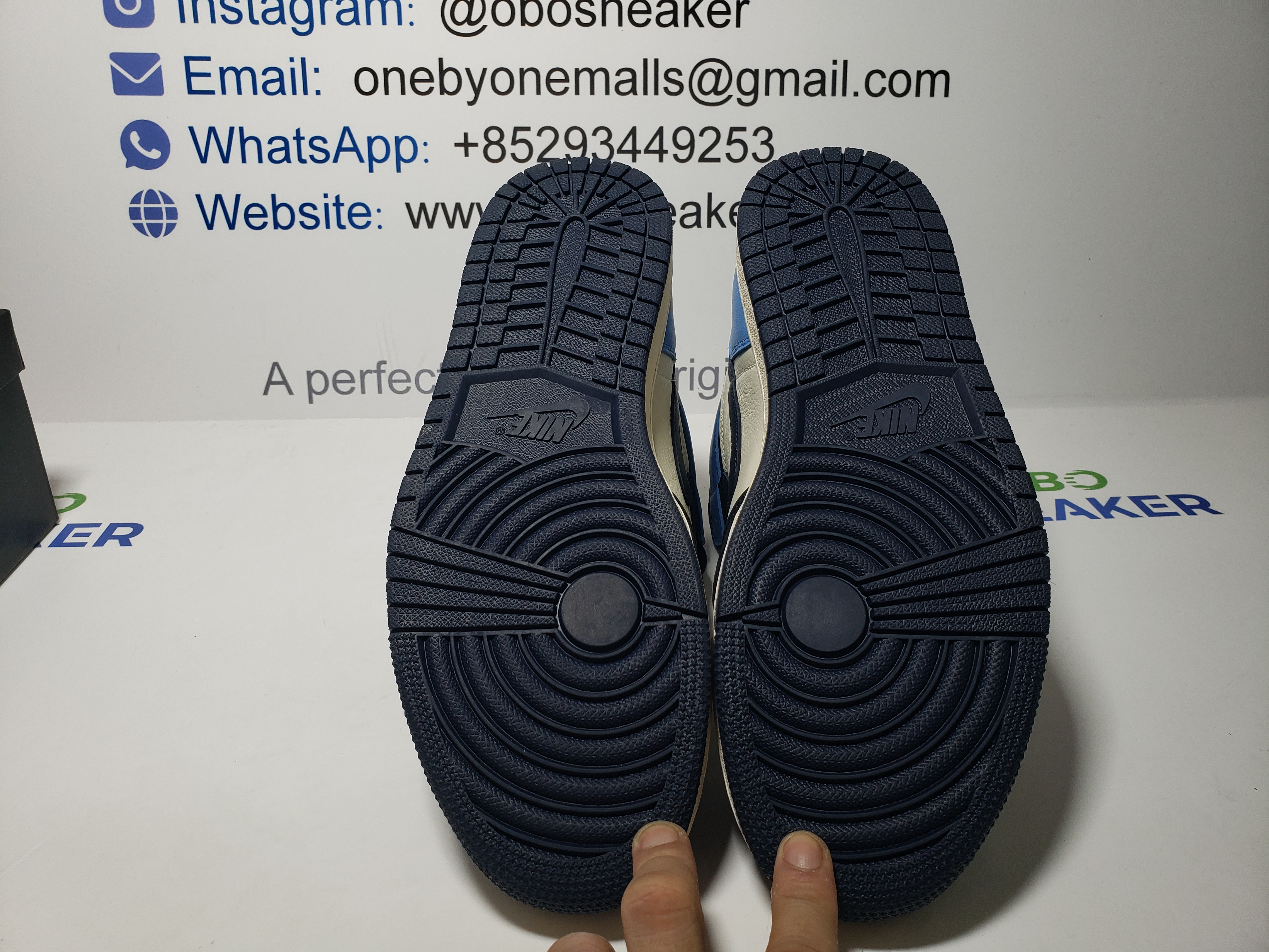 TOP Version Air Jordan 1 Retro High OG Obsidian University Blue 555088-140 review Obosneaker 04