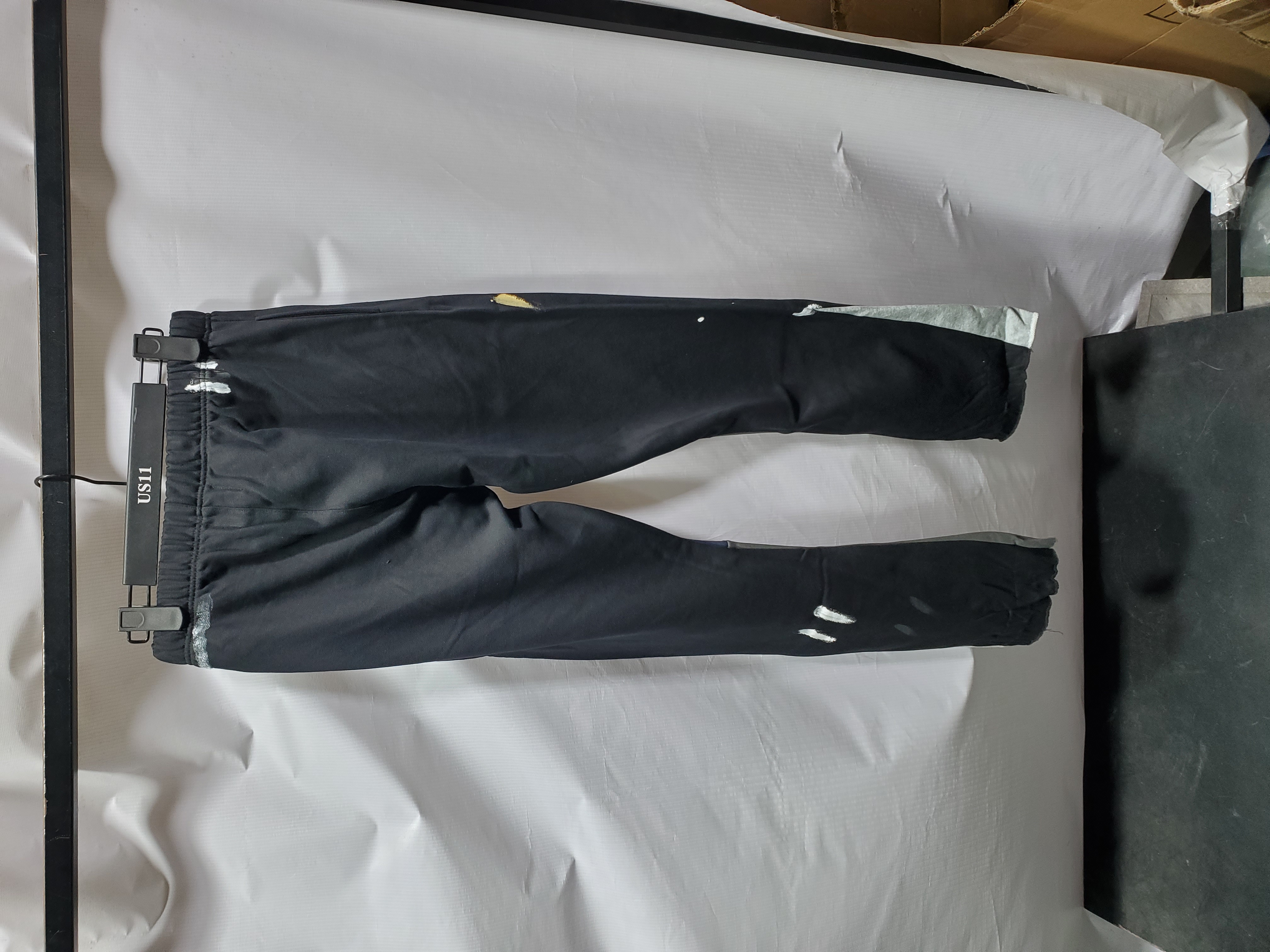 Gallery Dept. Painted Flare Sweat Pants Washed Black review Obosneaker 01
