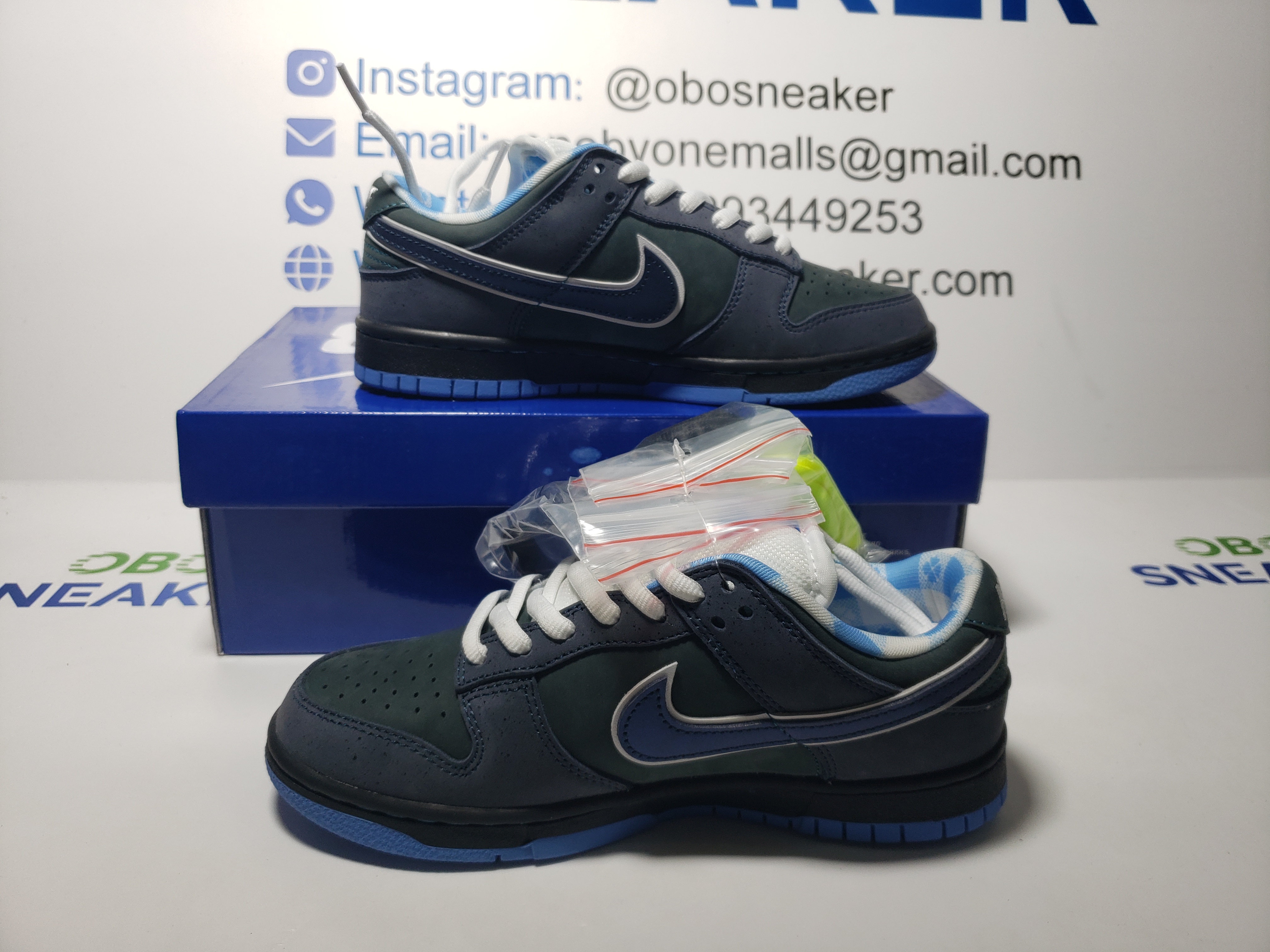Nike SB Dunk Low Concepts Blue Lobster 313170-342 review Obosneaker 01