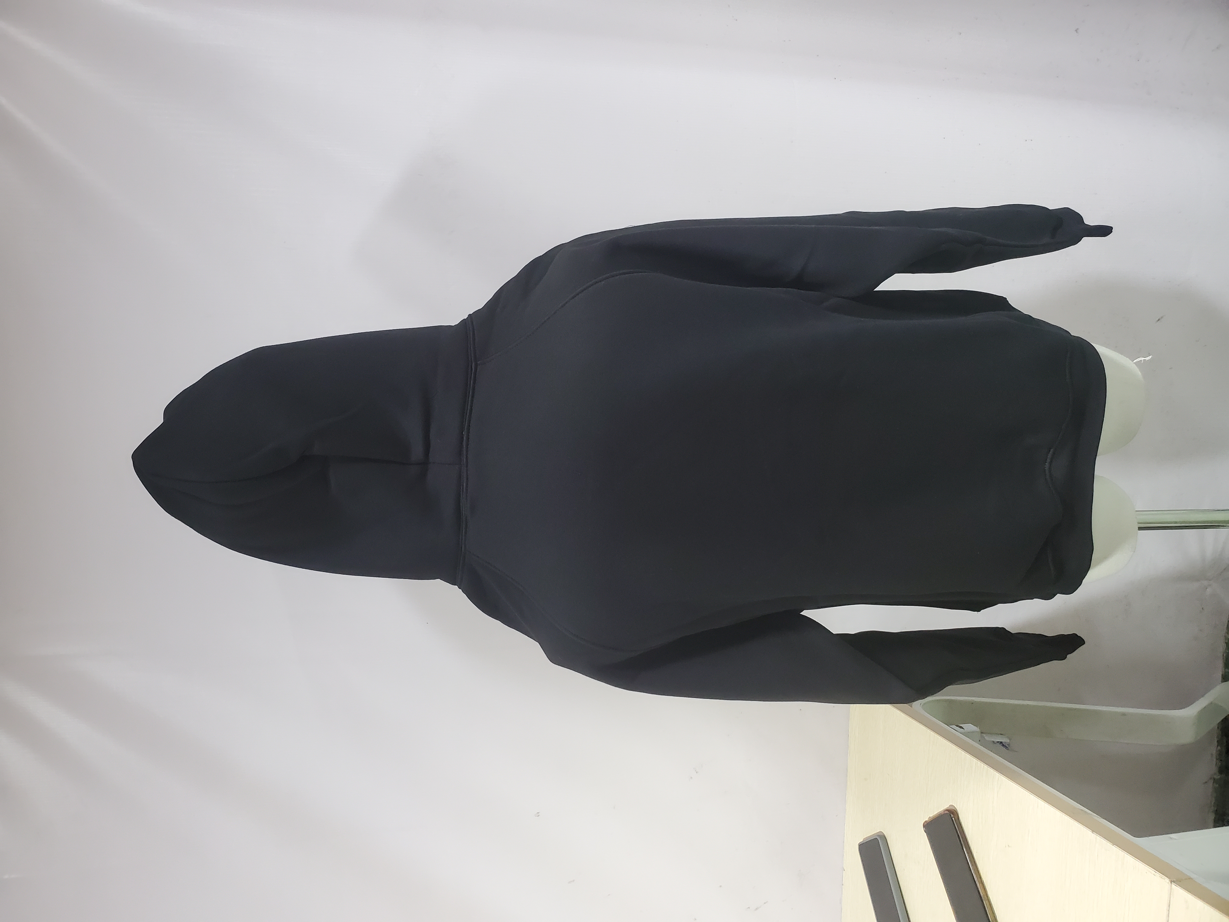  Fear Of God Essentials Pullover Hoodie Applique Logo Black review Obosneaker 01