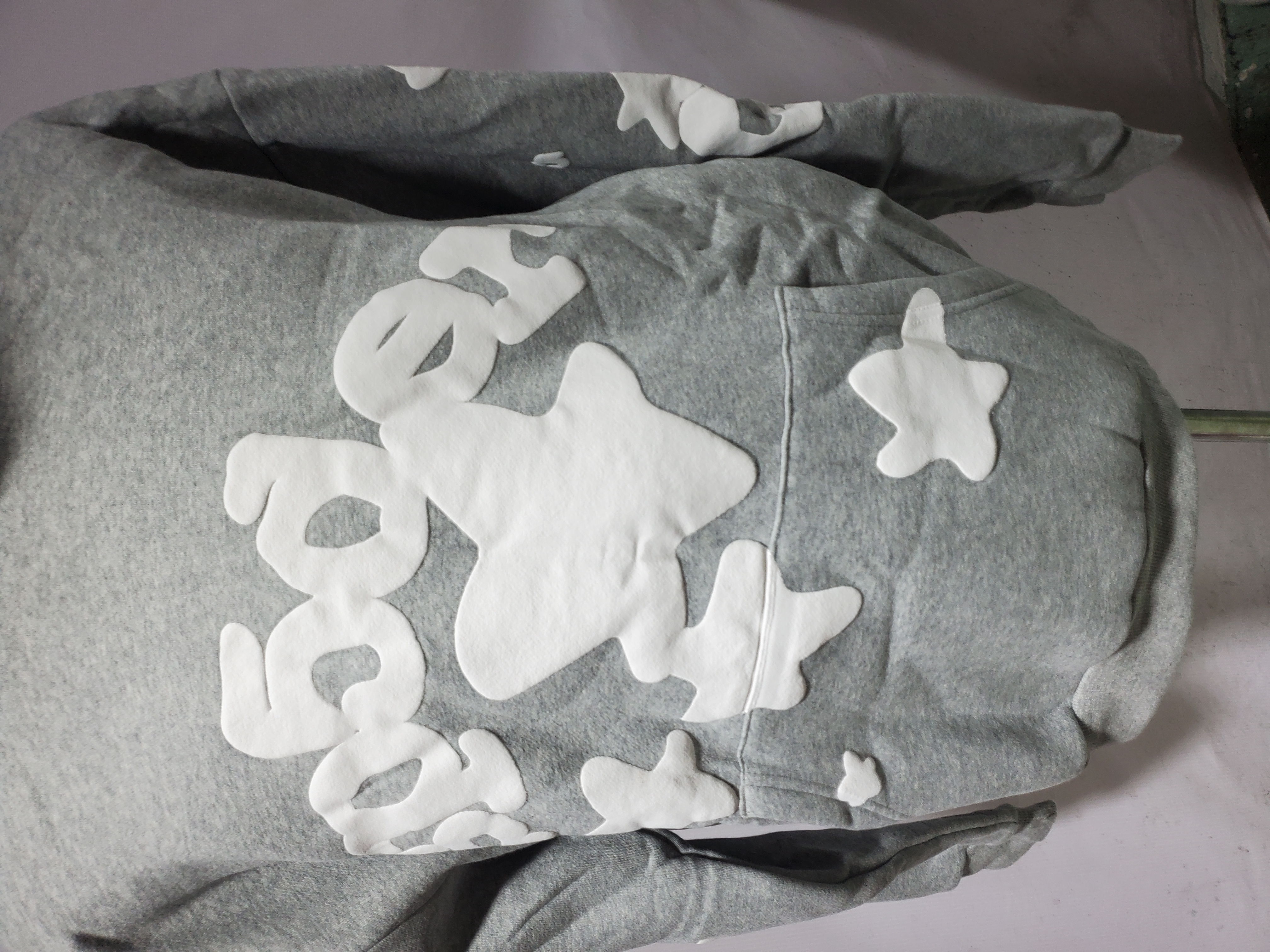 Sp5der Beluga Hoodie Heather Grey review Obosneaker 03