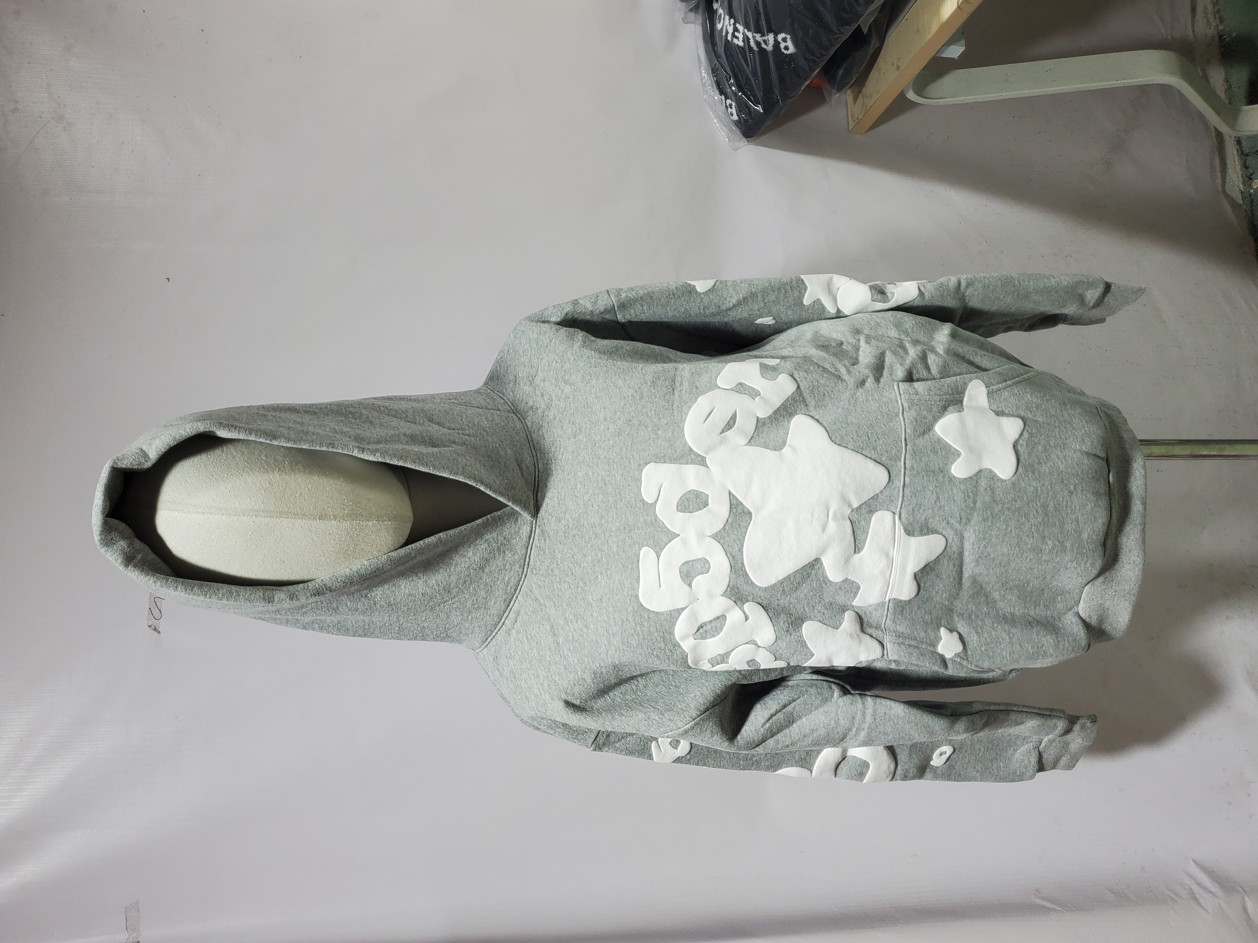 Sp5der Beluga Hoodie Heather Grey review Obosneaker 00