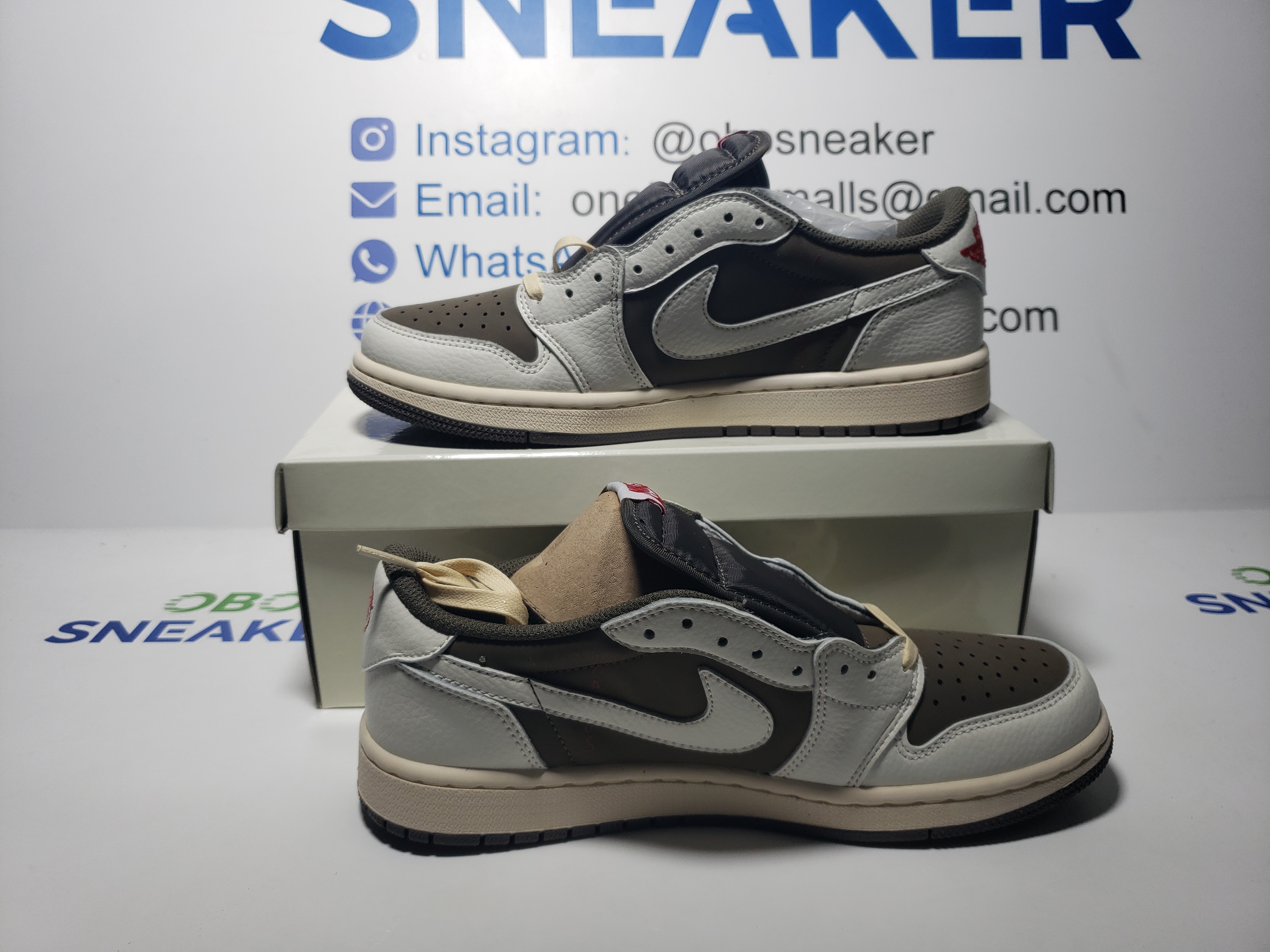 【$59 SALE】Air Jordan 1 Retro Low OG SP Travis Scott Reverse Mocha DM7866-162 review Obosneaker 00