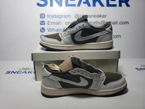 【$59 SALE】Air Jordan 1 Retro Low OG SP Travis Scott Reverse Mocha DM7866-162 review 