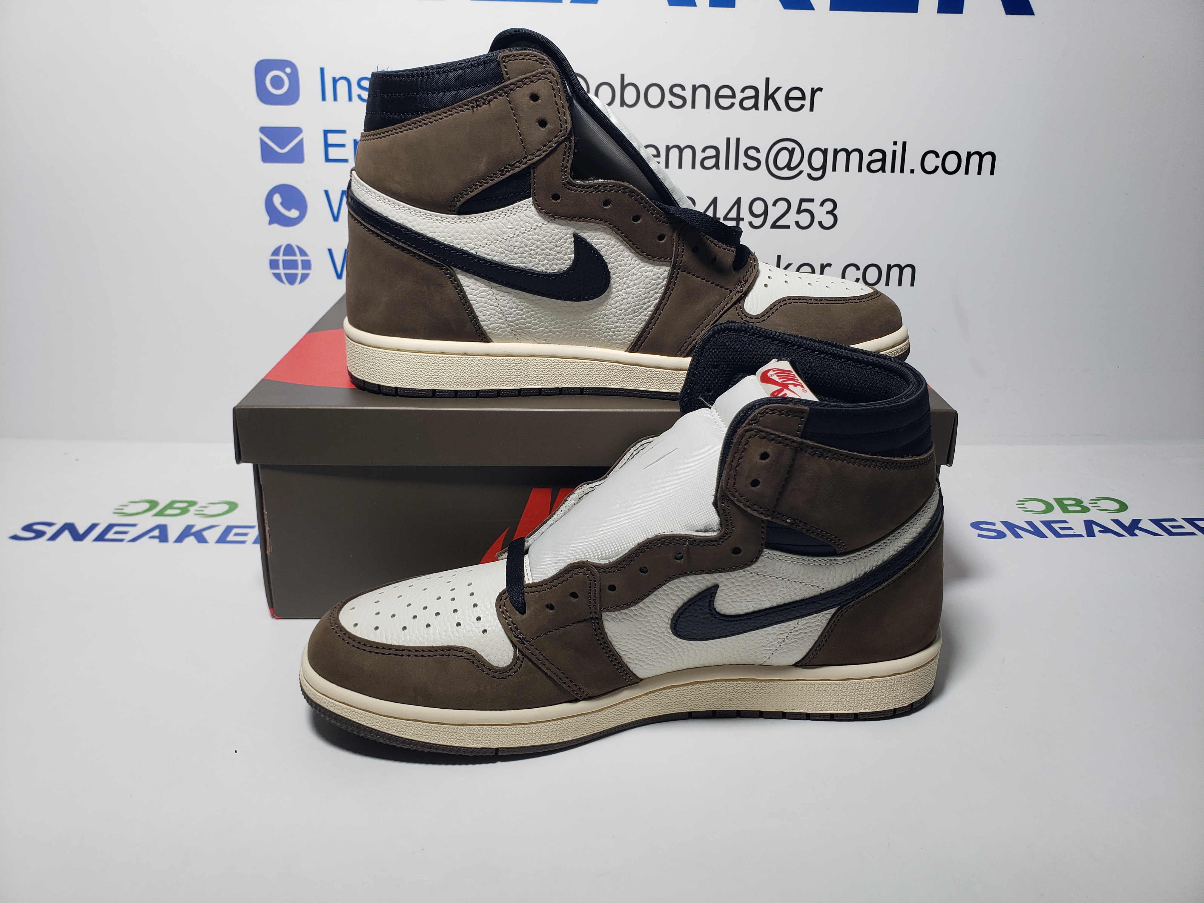 Air Jordan 1 Retro High OG SP Travis Scott Mocha CD4487-100 review Obosneaker 01