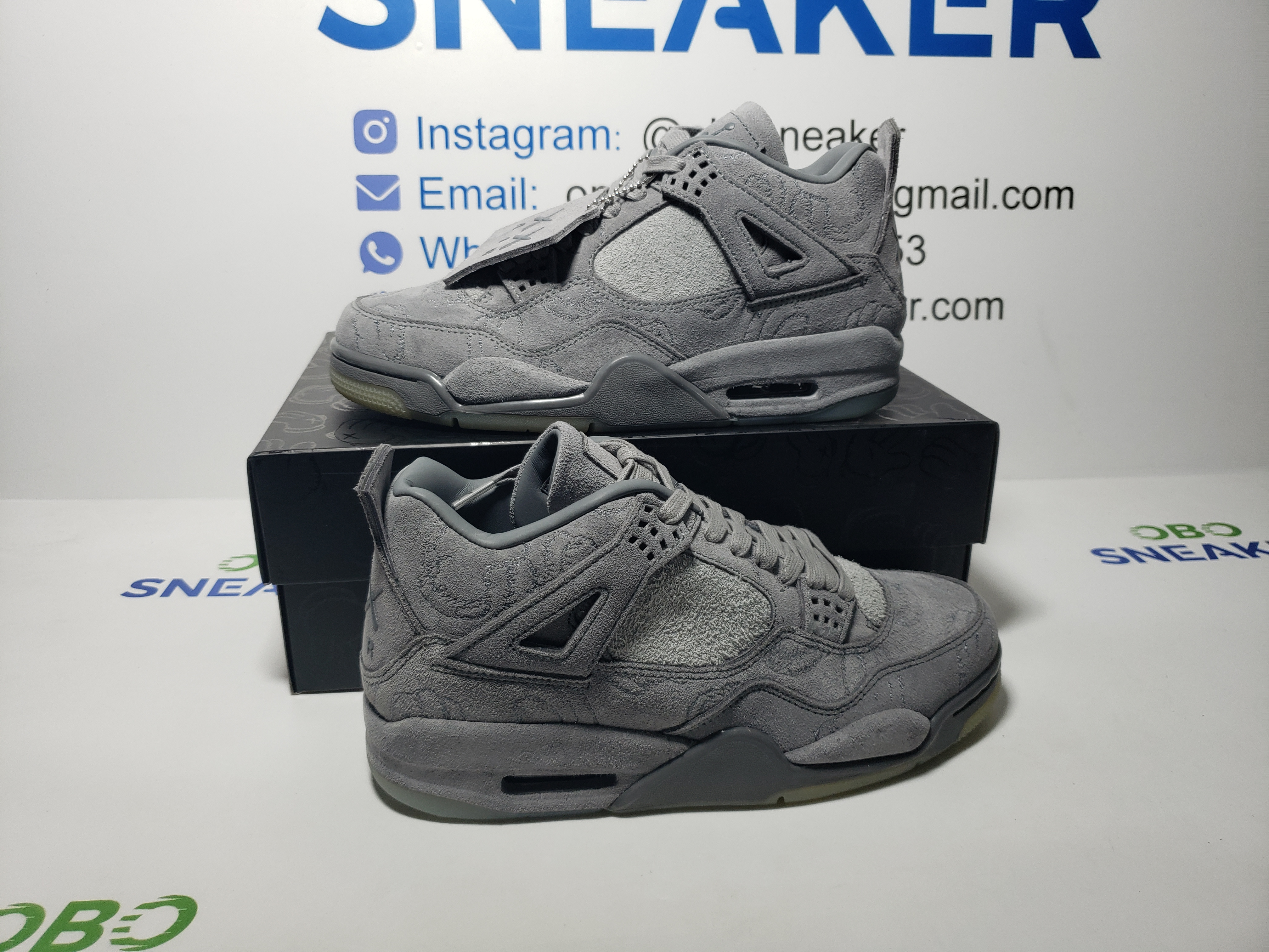 TOP Version Air Jordan 4 Retro Kaws 930155-003  review Obosneaker 00