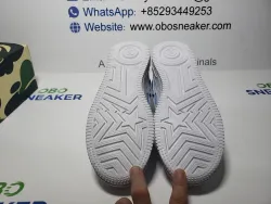 A Bathing Ape Bape Sta Low White and Blue Border 1J30-191-017 review Obosneaker 05