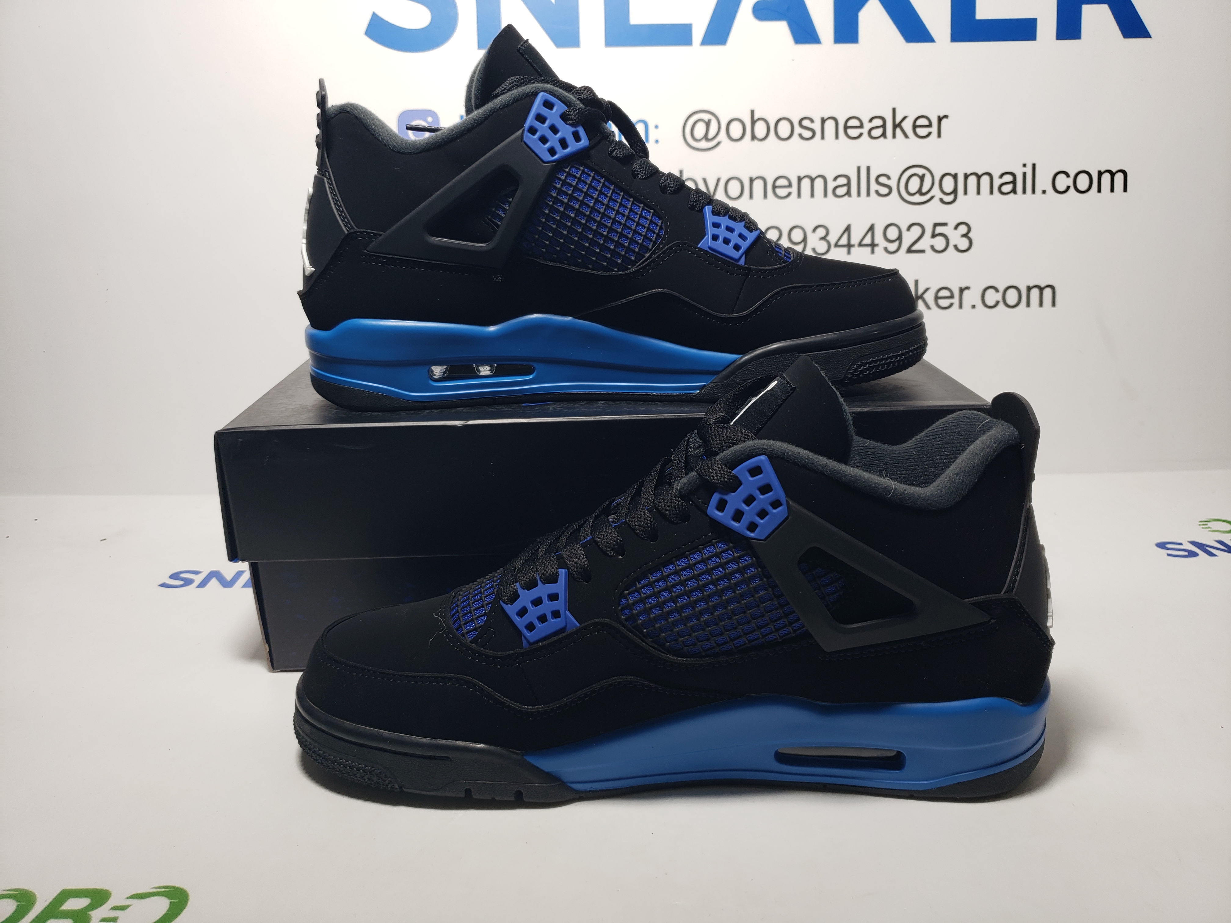 Air Jordan 4 Retro Black Blue CT8527-018  review Obosneaker 01