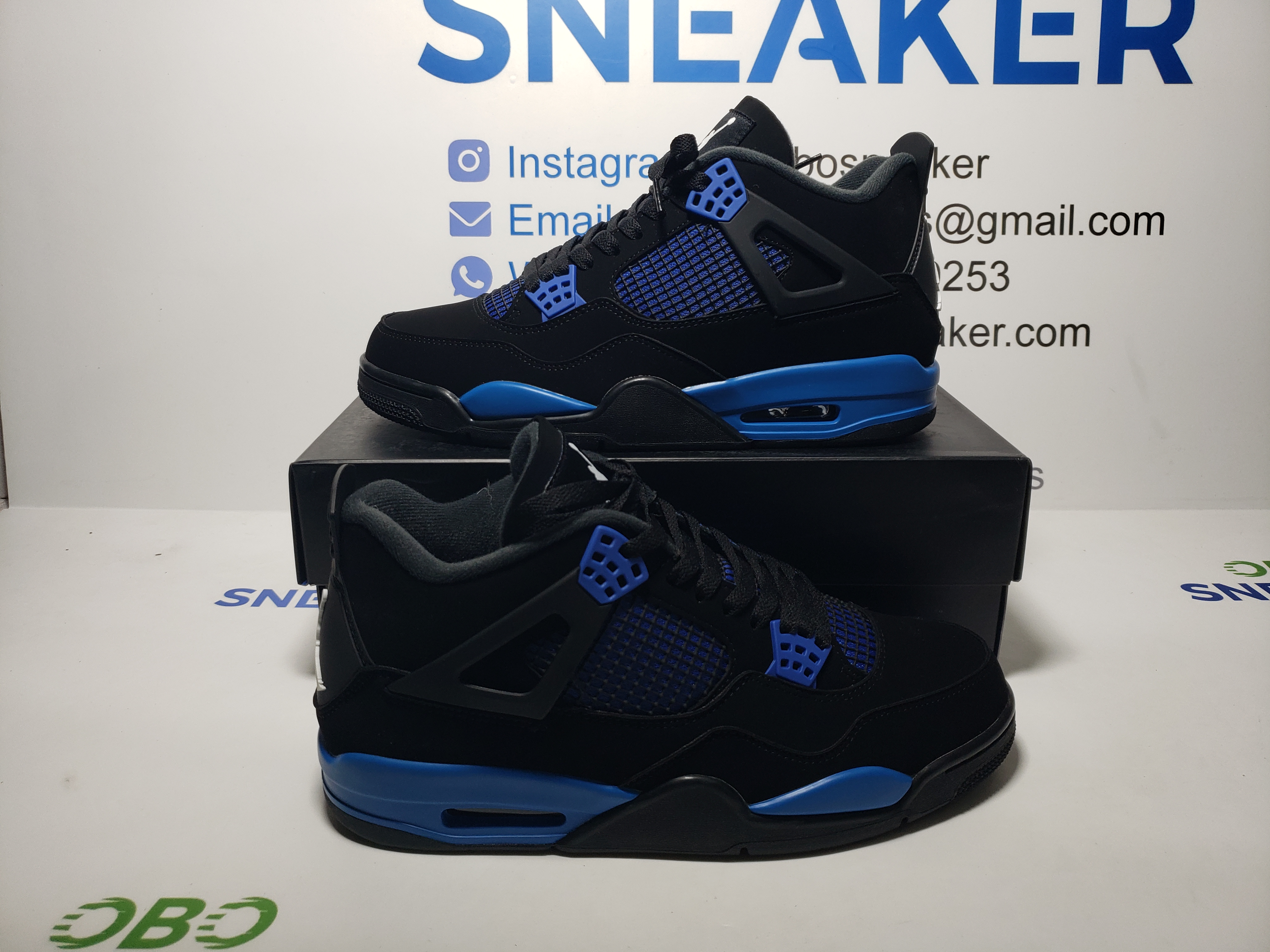 Air Jordan 4 Retro Black Blue CT8527-018  review Obosneaker 00