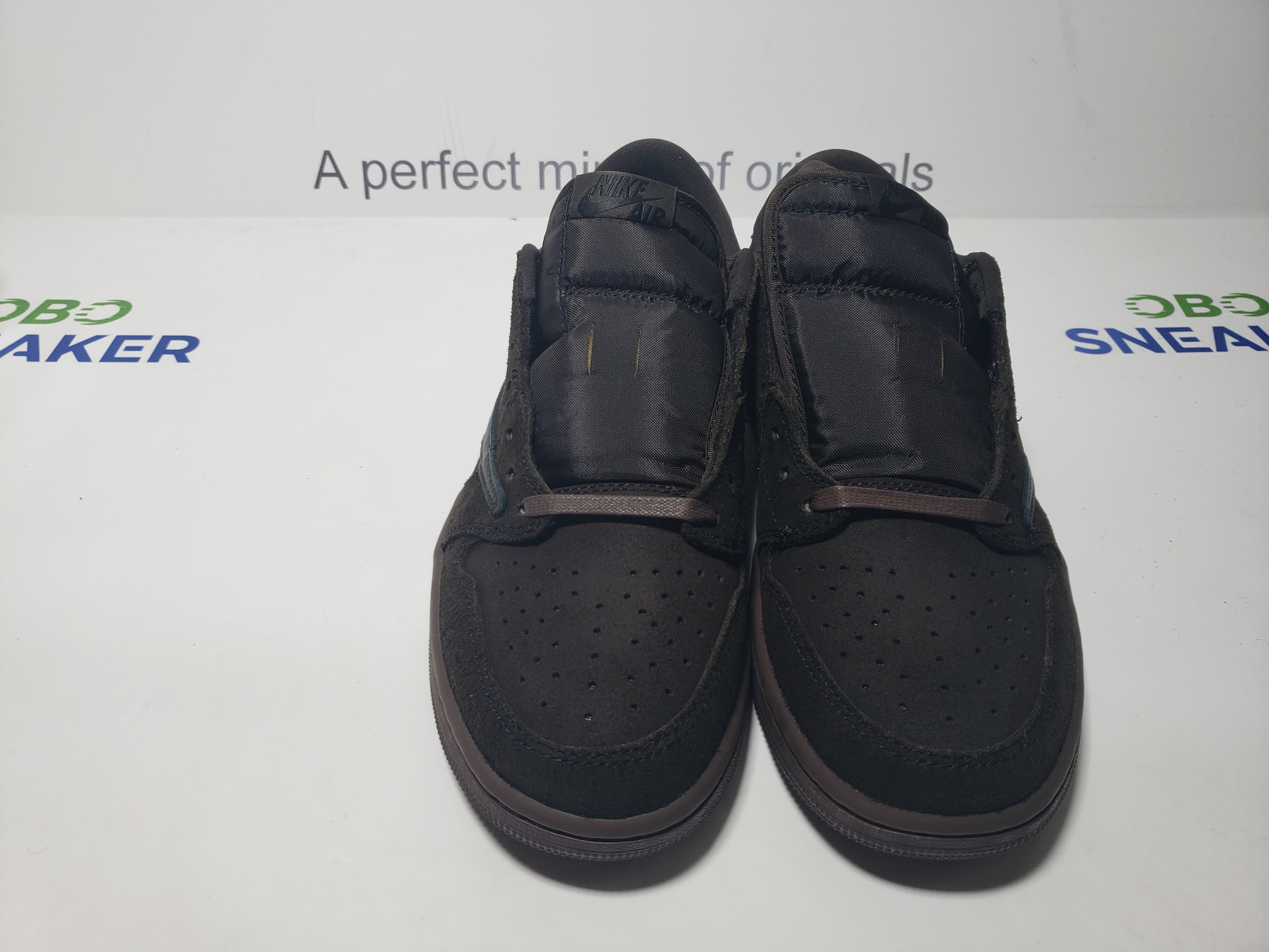TOP Version Travis Scott x Air Jordan 1 Retro Low OG SP Velvet Brown DM7866-202 review Obosneaker 03