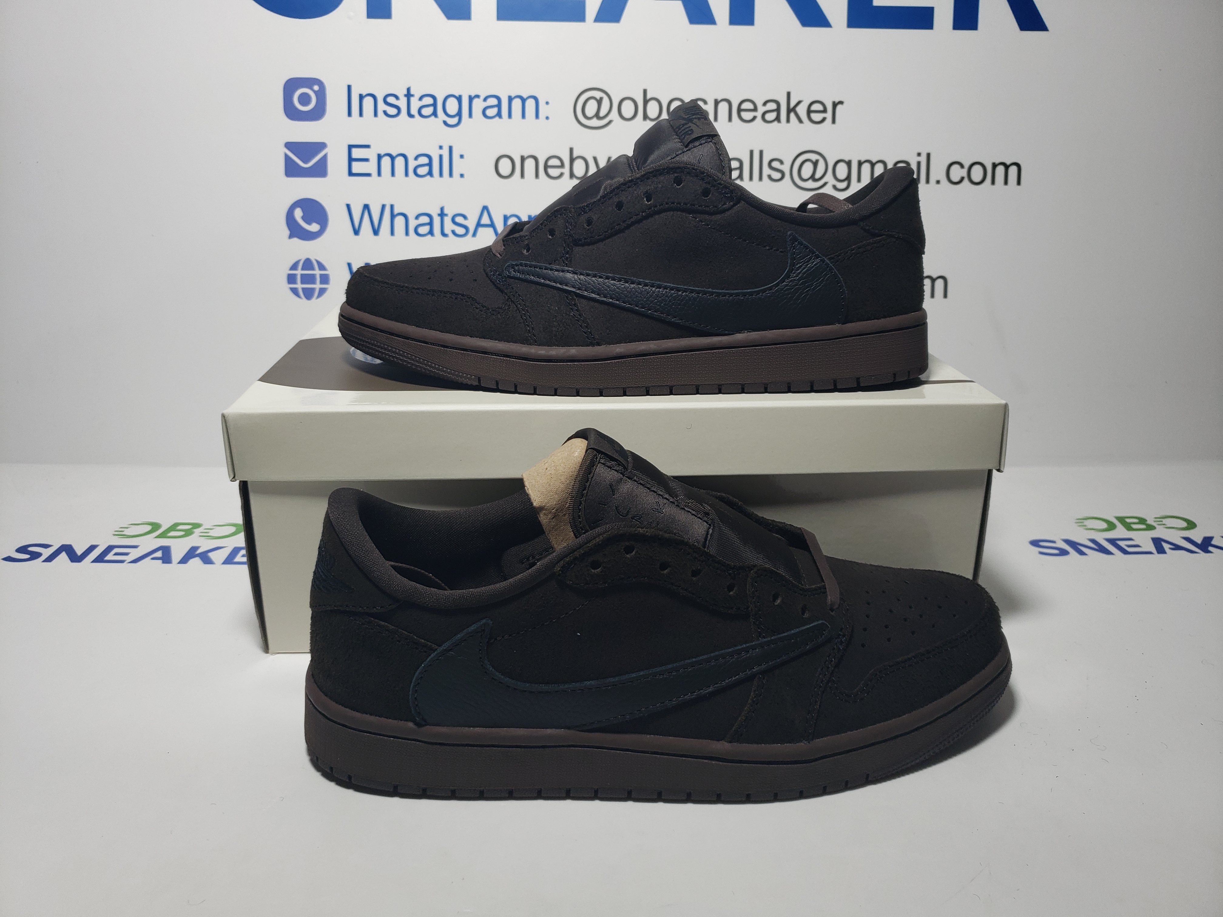 TOP Version Travis Scott x Air Jordan 1 Retro Low OG SP Velvet Brown DM7866-202 review Obosneaker 01