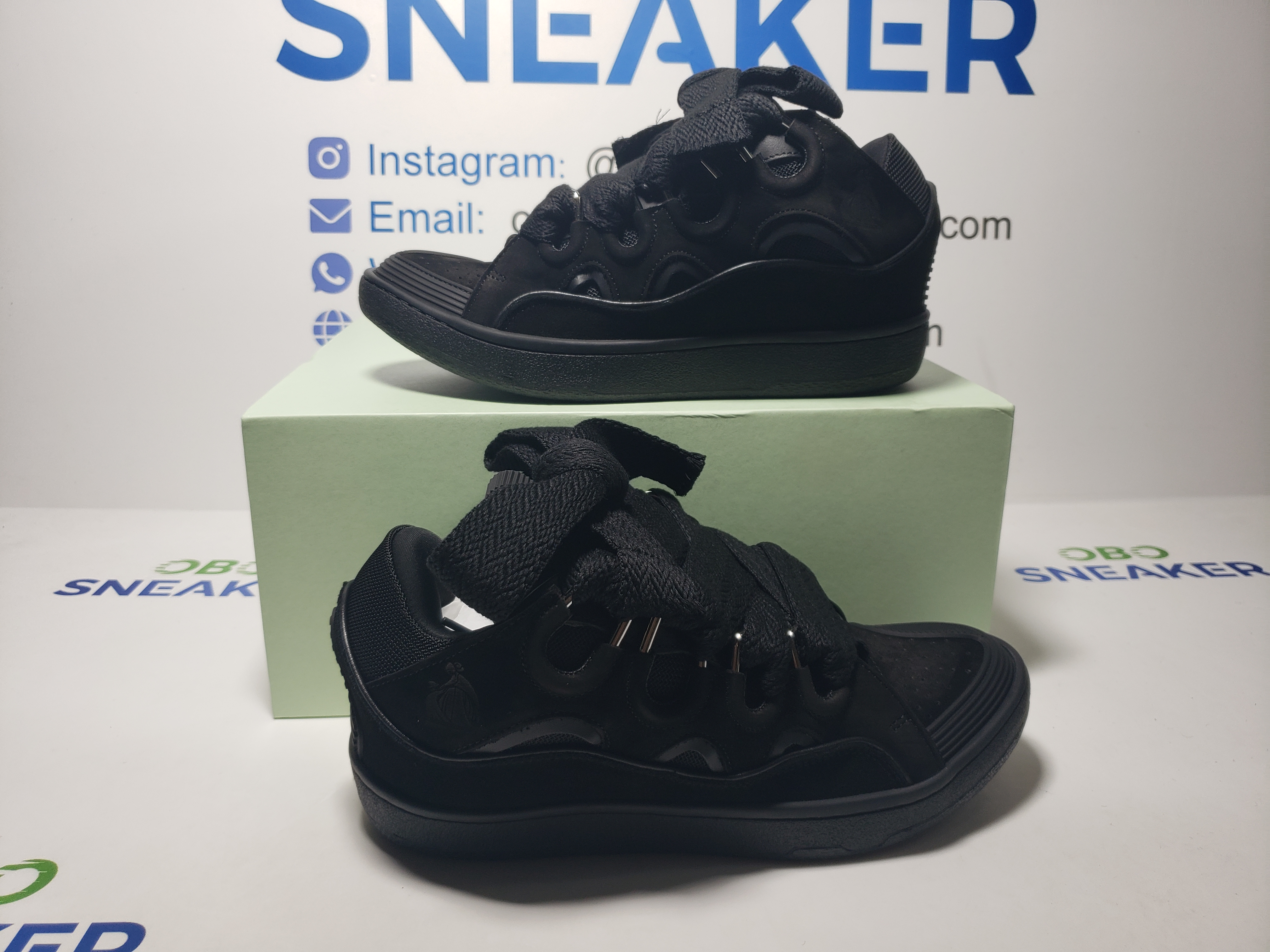 Lanvin Curb Sneaker Black review Obosneaker 01