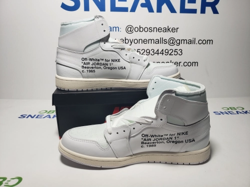 Air Jordan 1 Retro High Off-White White AQ0818-100 review 