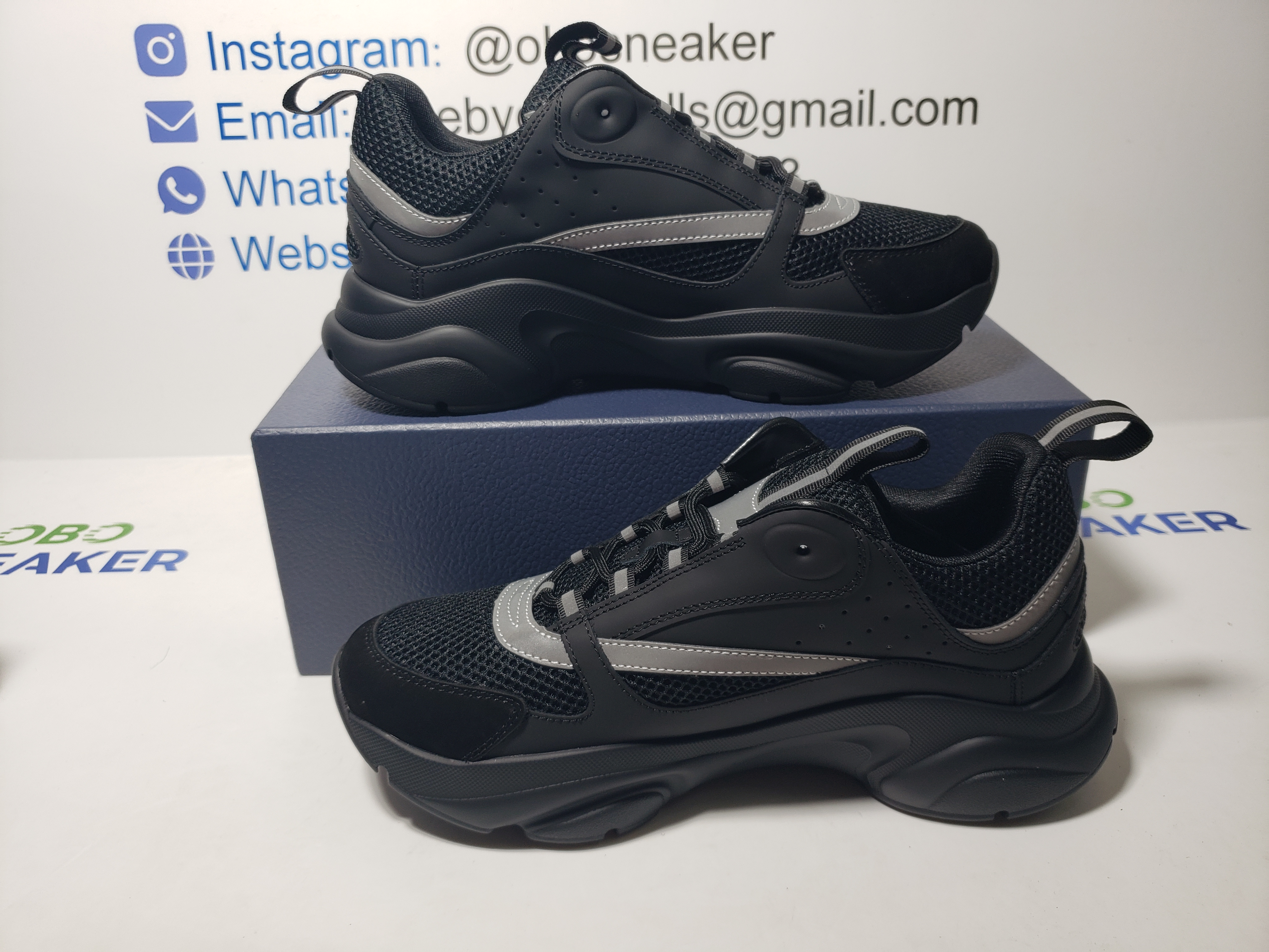 Dior B22 Black Silver 3SN231ZNG969 review Obosneaker 01
