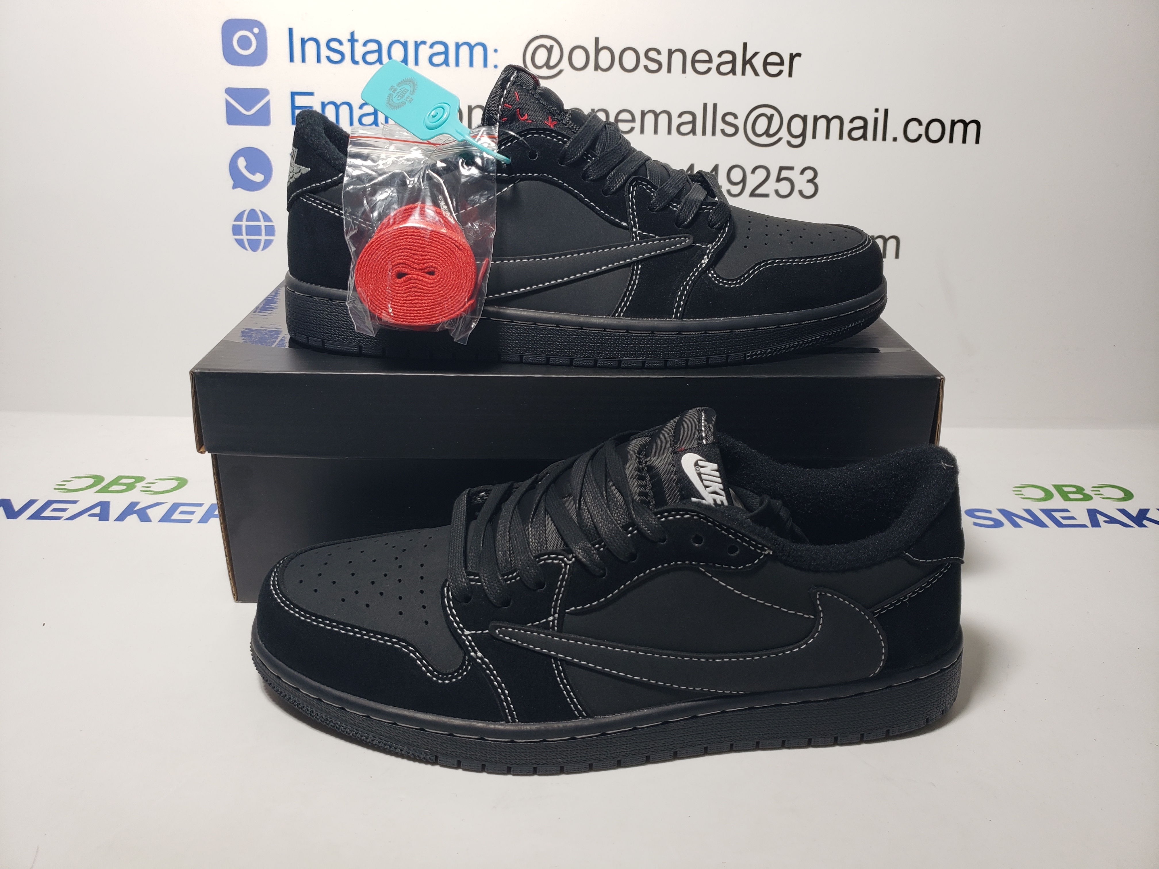 【$59 SALE】Air Jordan 1 Retro Low OG SP Travis Scott Black Phantom DM7866-001 review Obosneaker 00