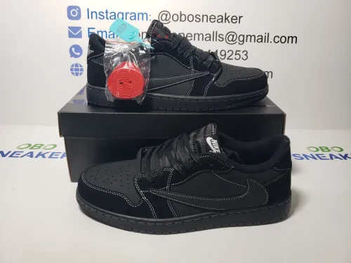 【$59 SALE】Air Jordan 1 Retro Low OG SP Travis Scott Black Phantom DM7866-001 review 