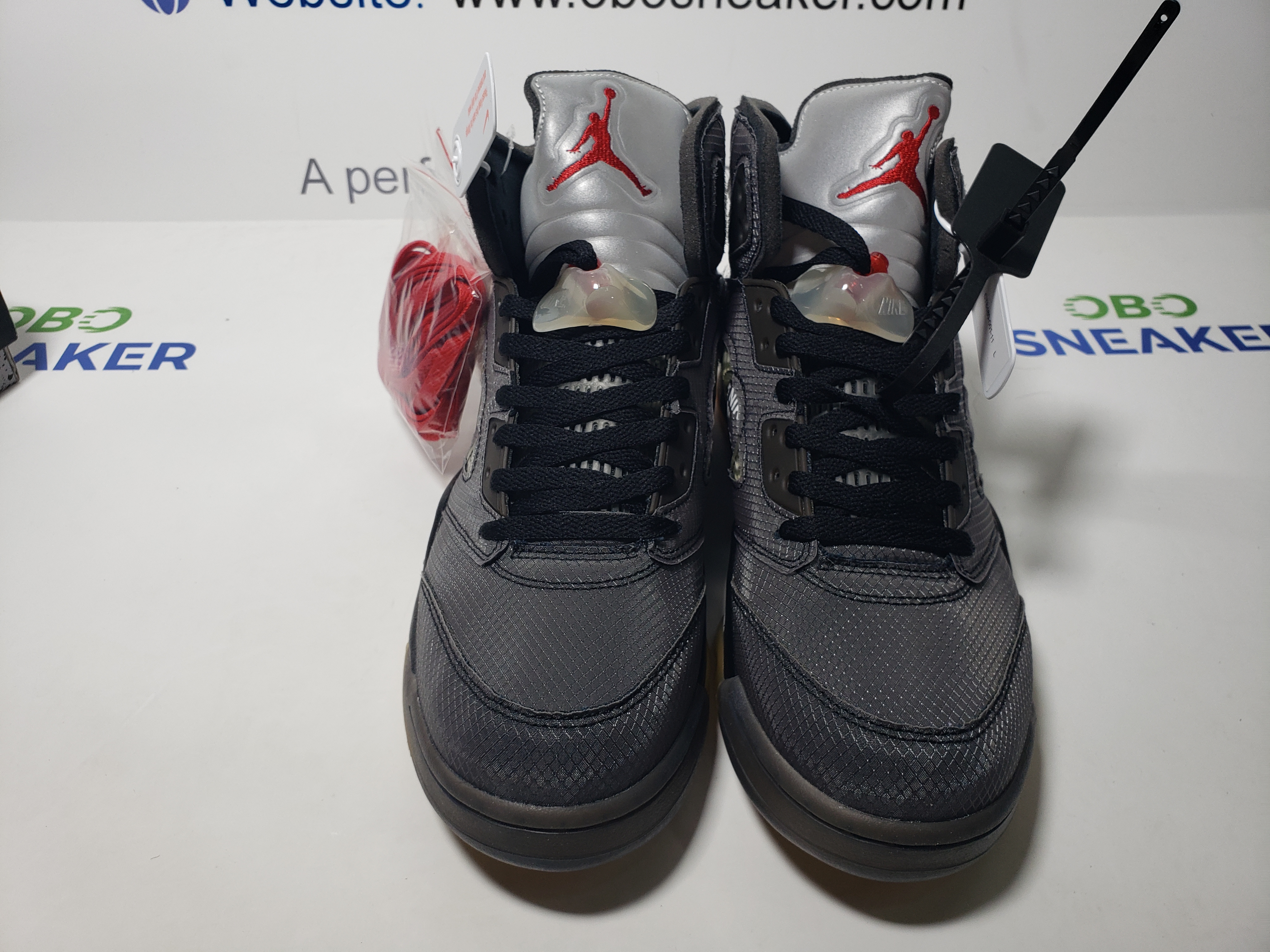 Air Jordan 5 Retro Off-White Black CT8480-001 review Obosneaker 03