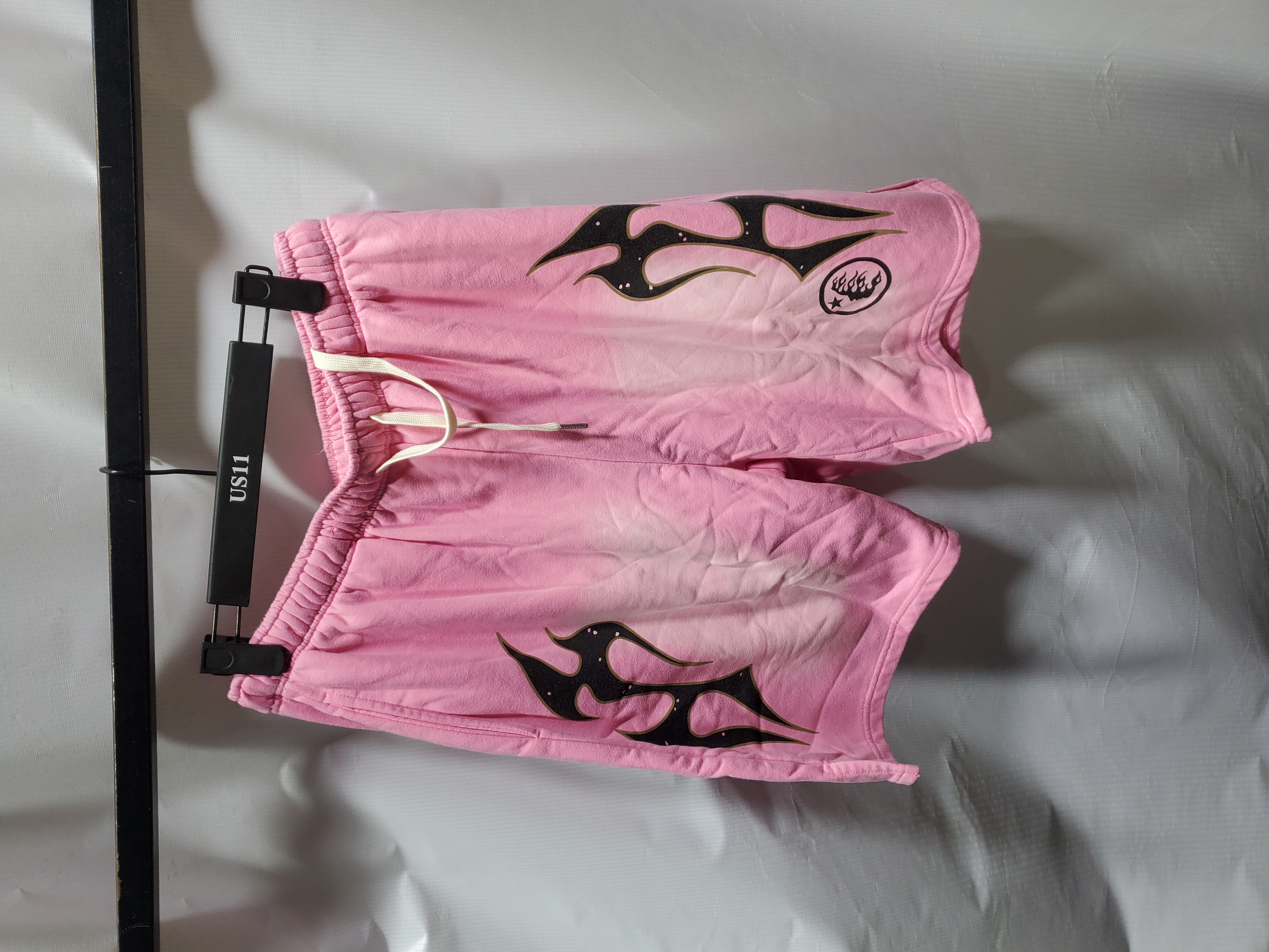 Hellstar Flame Shorts Pink/Black/Grey review Obosneaker 00