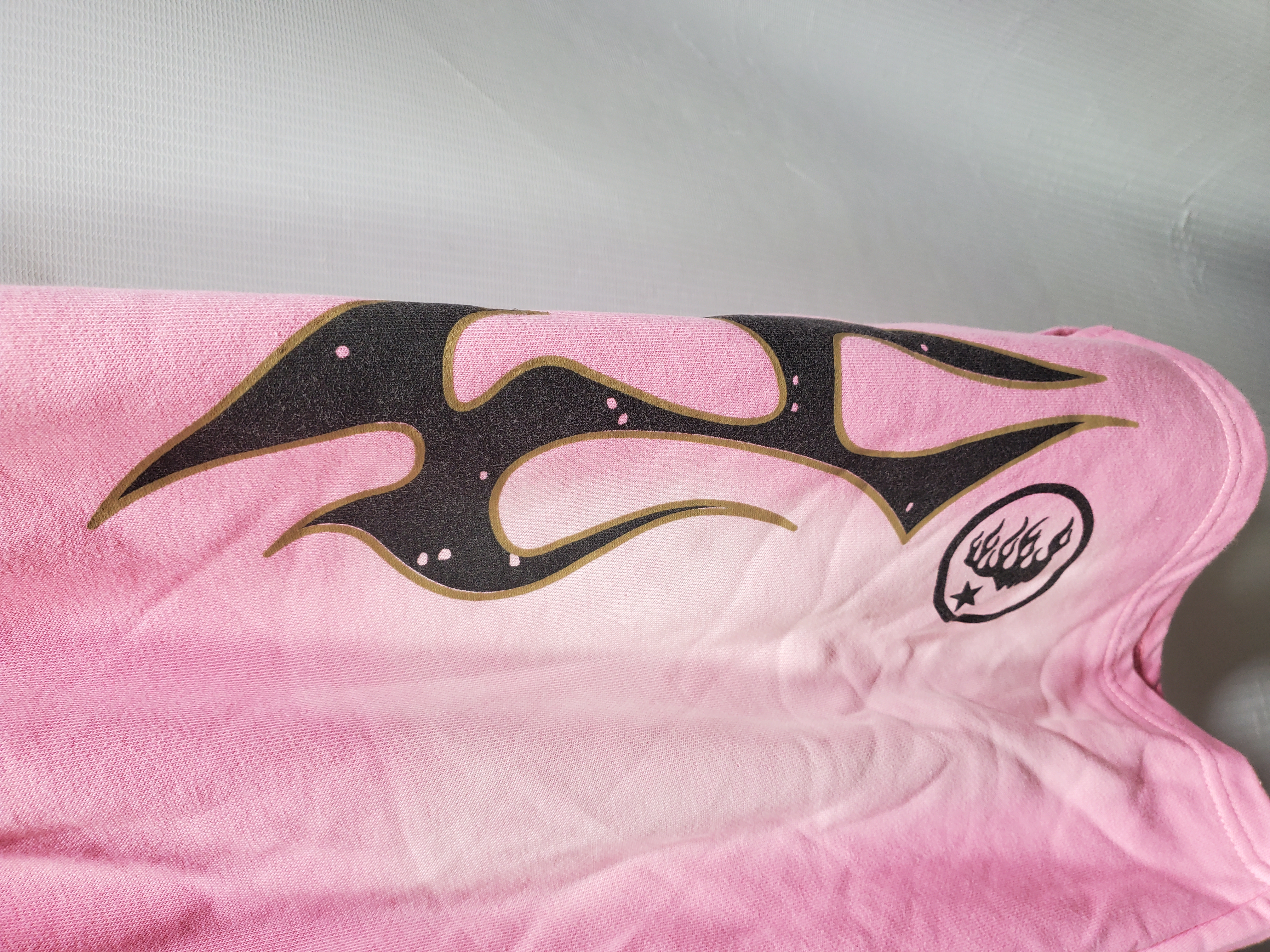 Hellstar Flame Shorts Pink/Black/Grey review Obosneaker 03