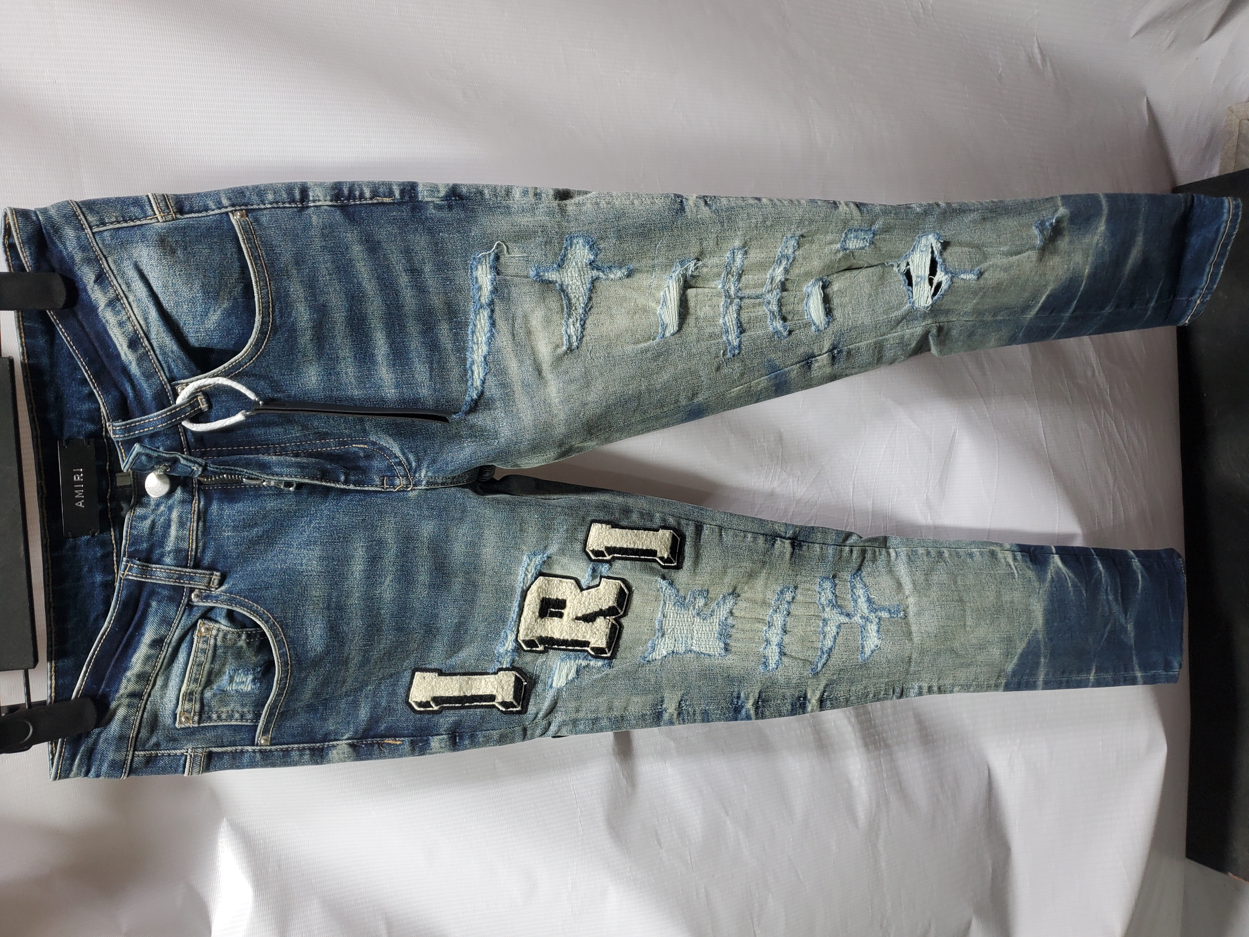 OBO AMIRI Blue Varsity Jeans review Obosneaker 00