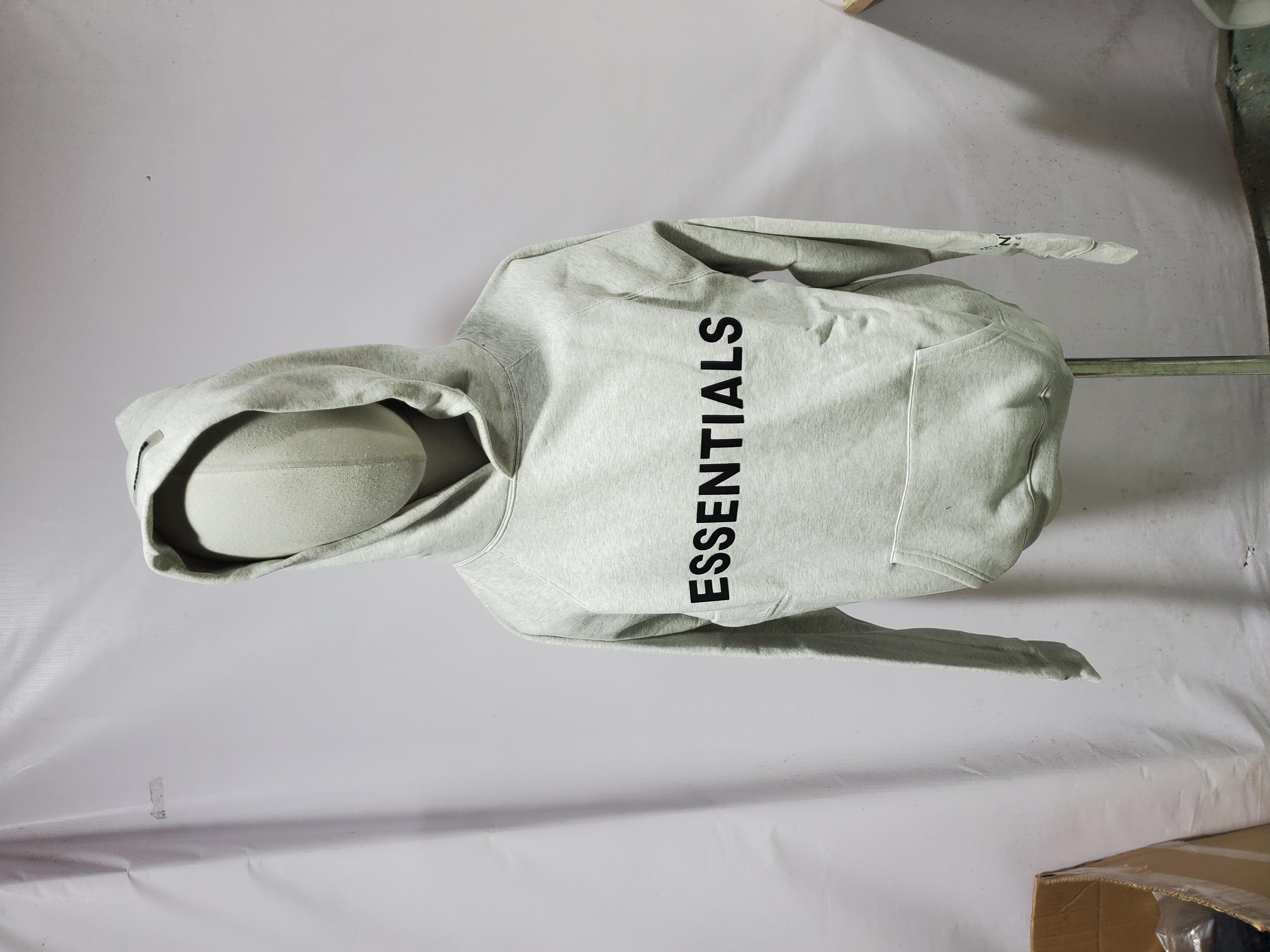 Fear Of God Essentials Pullover Hoodie Applique Logo Buttercream review Obosneaker 01