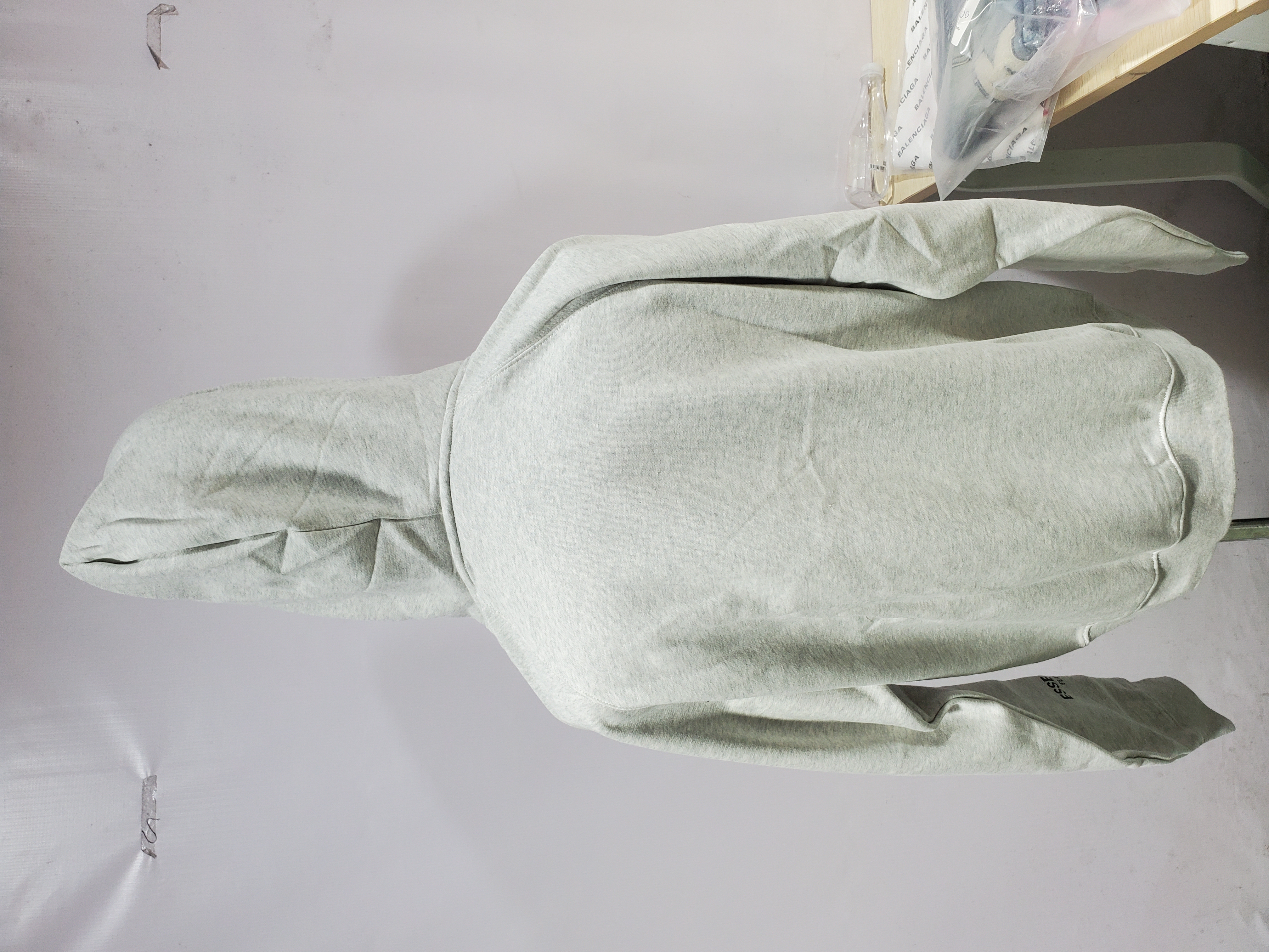 Fear Of God Essentials Pullover Hoodie Applique Logo Buttercream review Obosneaker 03