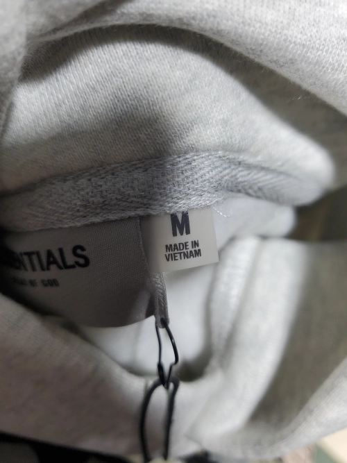 Fear Of God Essentials Pullover Hoodie Applique Logo Buttercream review 