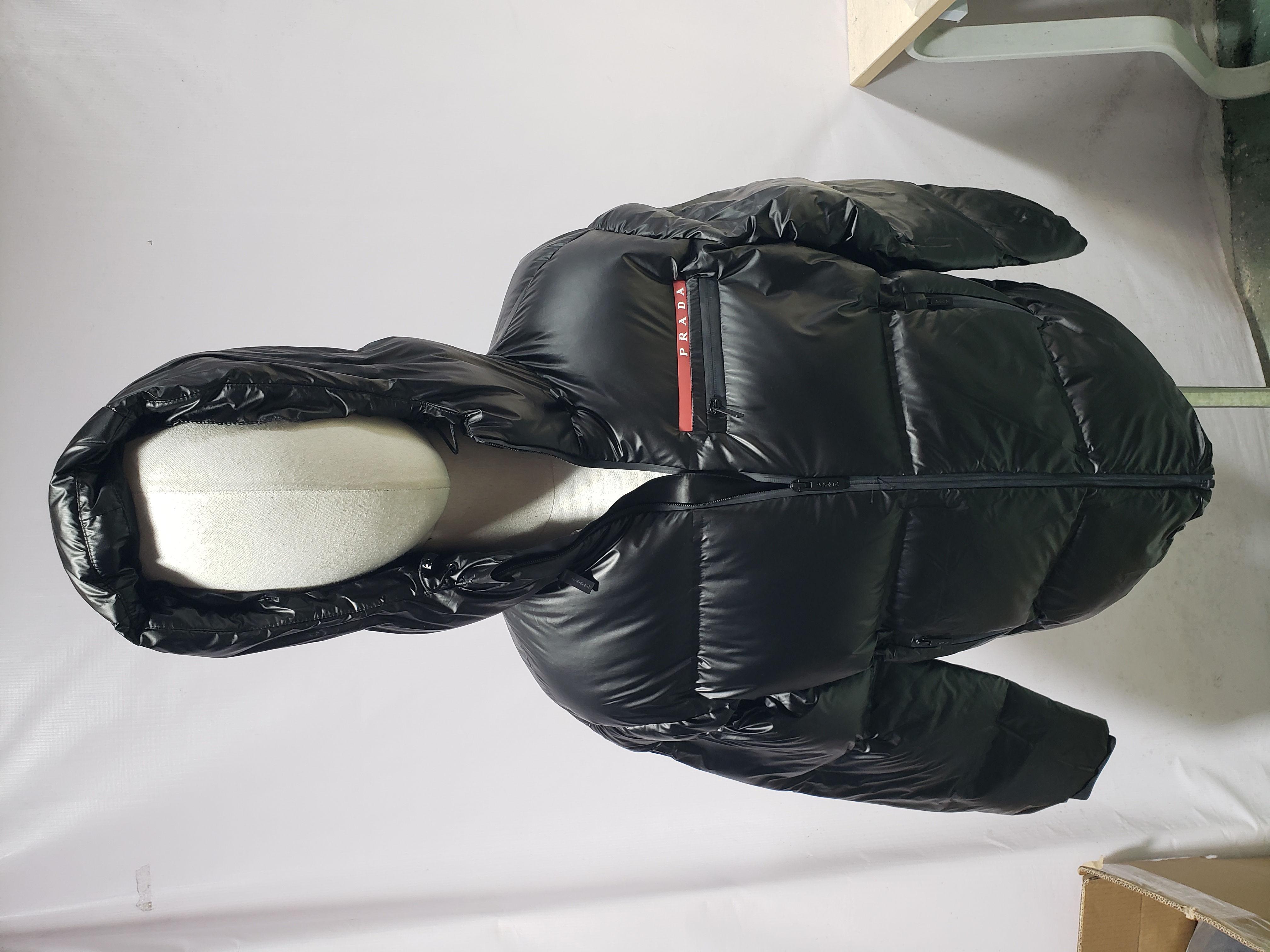 Prada Red Stripe Logo Down Jacket review Obosneaker 00