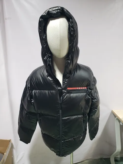 Prada Red Stripe Logo Down Jacket review 