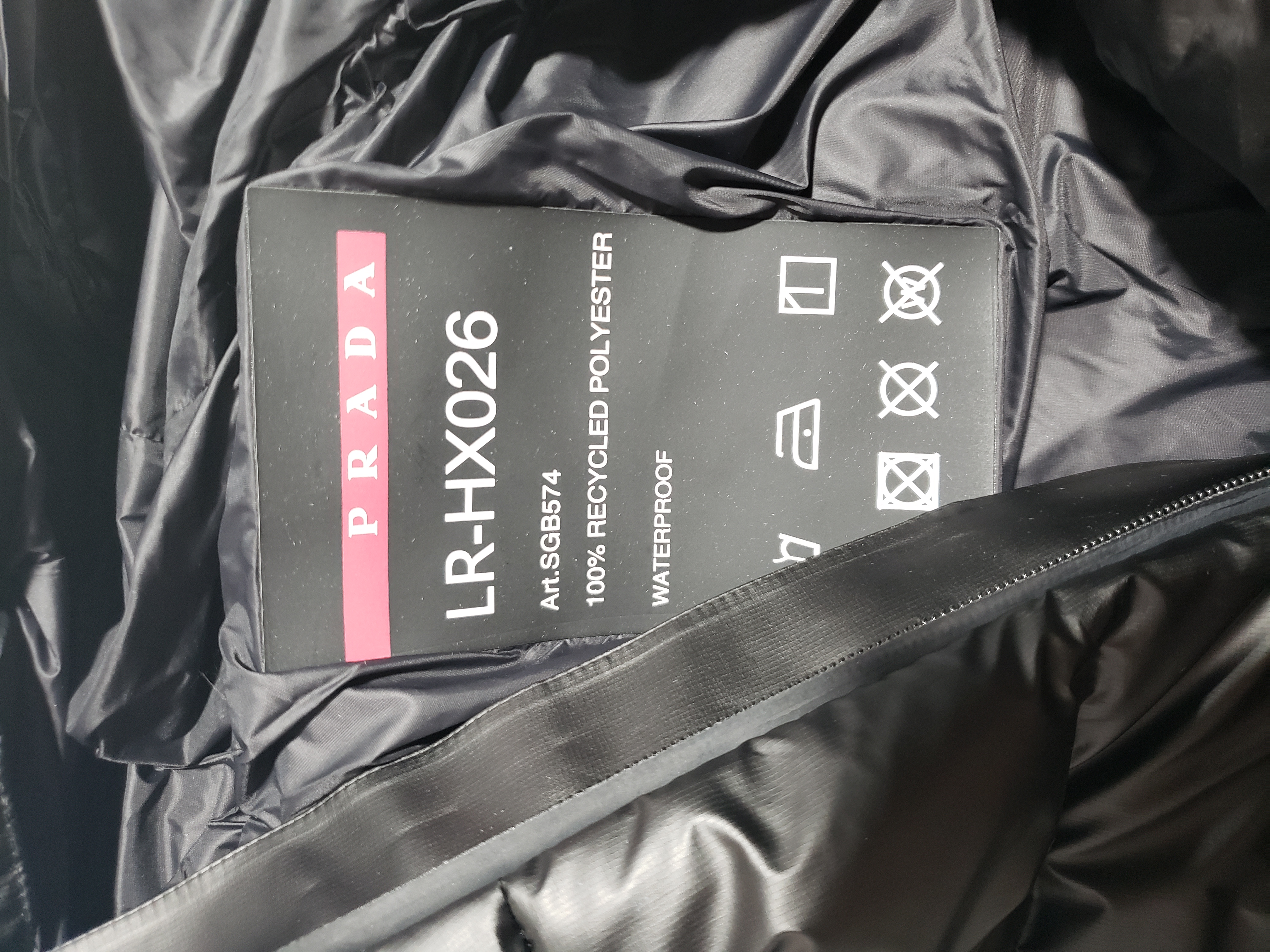 Prada Red Stripe Logo Down Jacket review Obosneaker 02