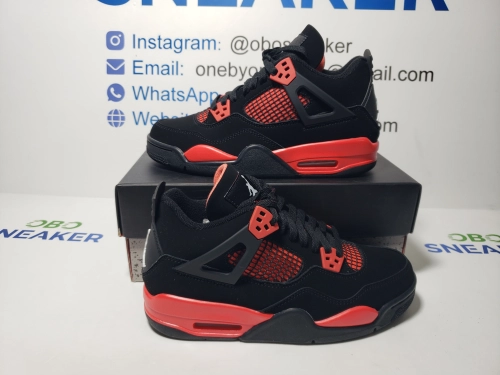 TOP Version Air Jordan 4 Retro Red Thunder CT8527-016  review 