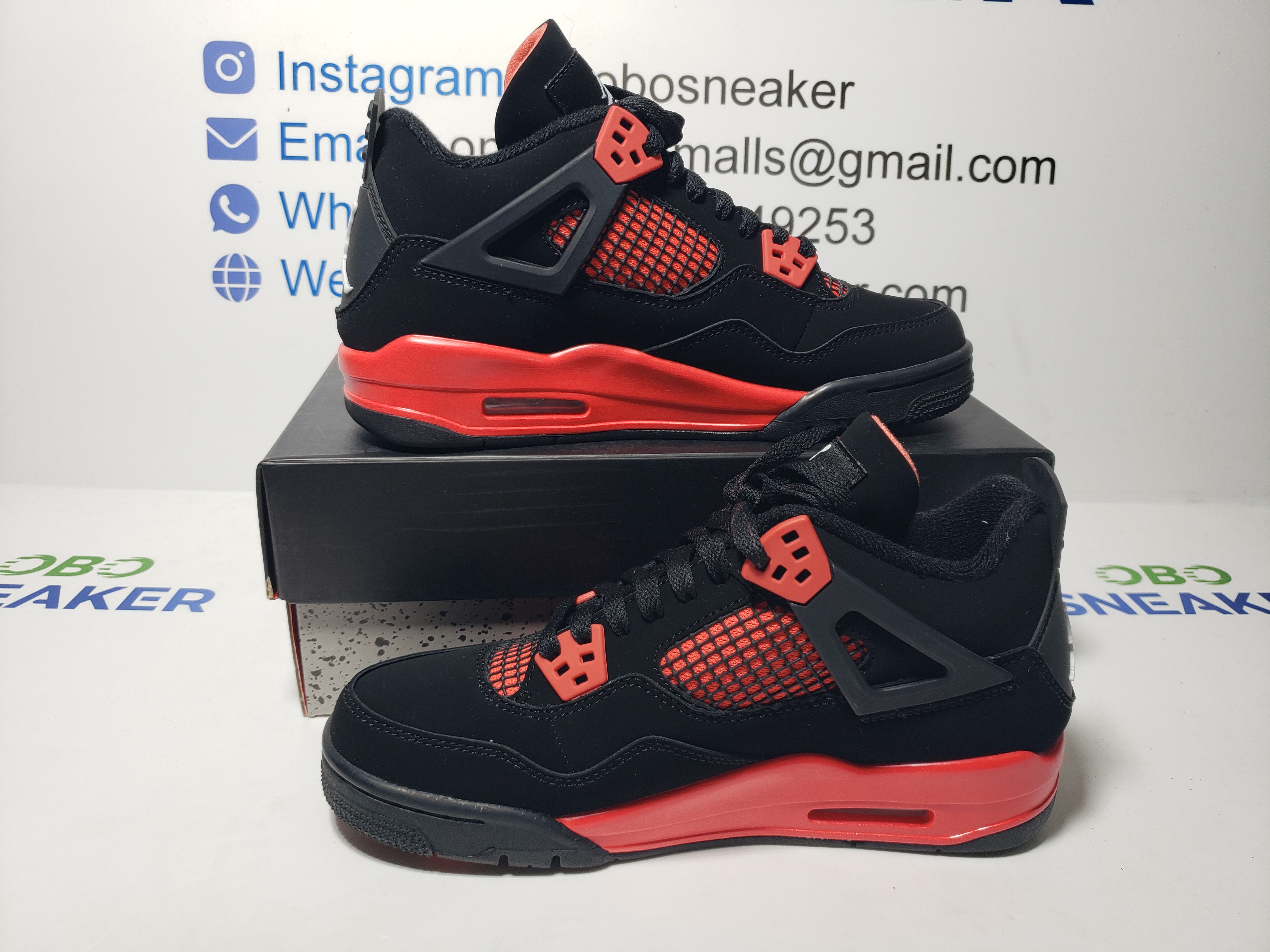 TOP Version Air Jordan 4 Retro Red Thunder CT8527-016  review Obosneaker 01