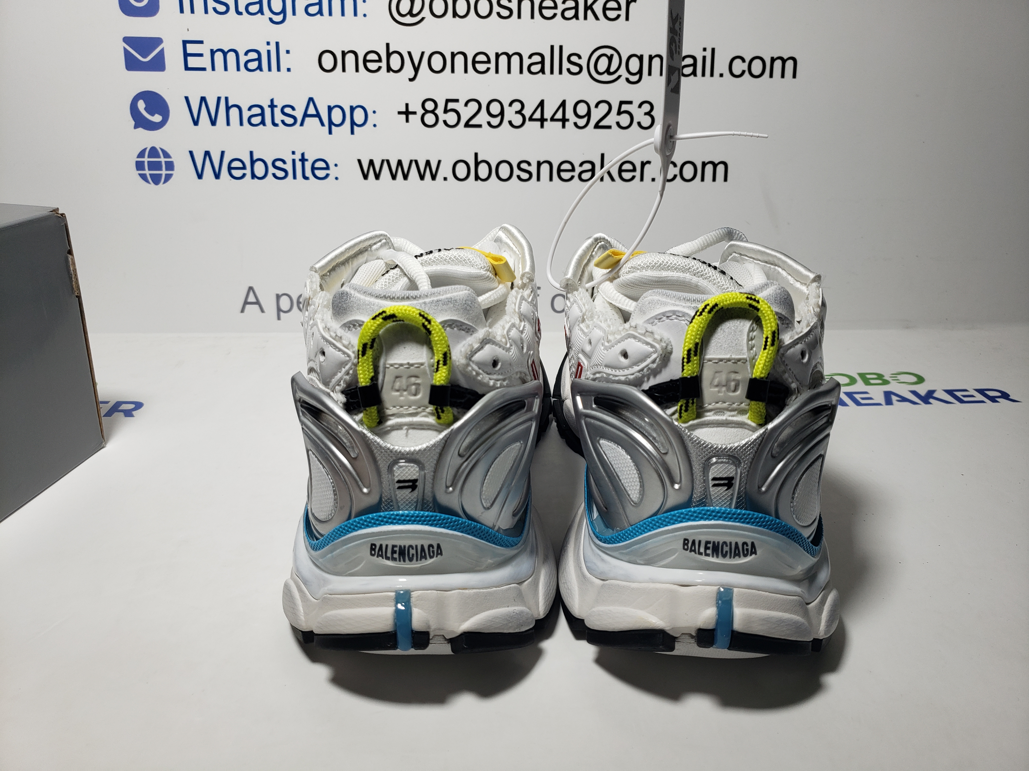 Top Version Balenciaga Runner Sneaker White Multi-Color 772774 W3RBW 9645 review Obosneaker 02
