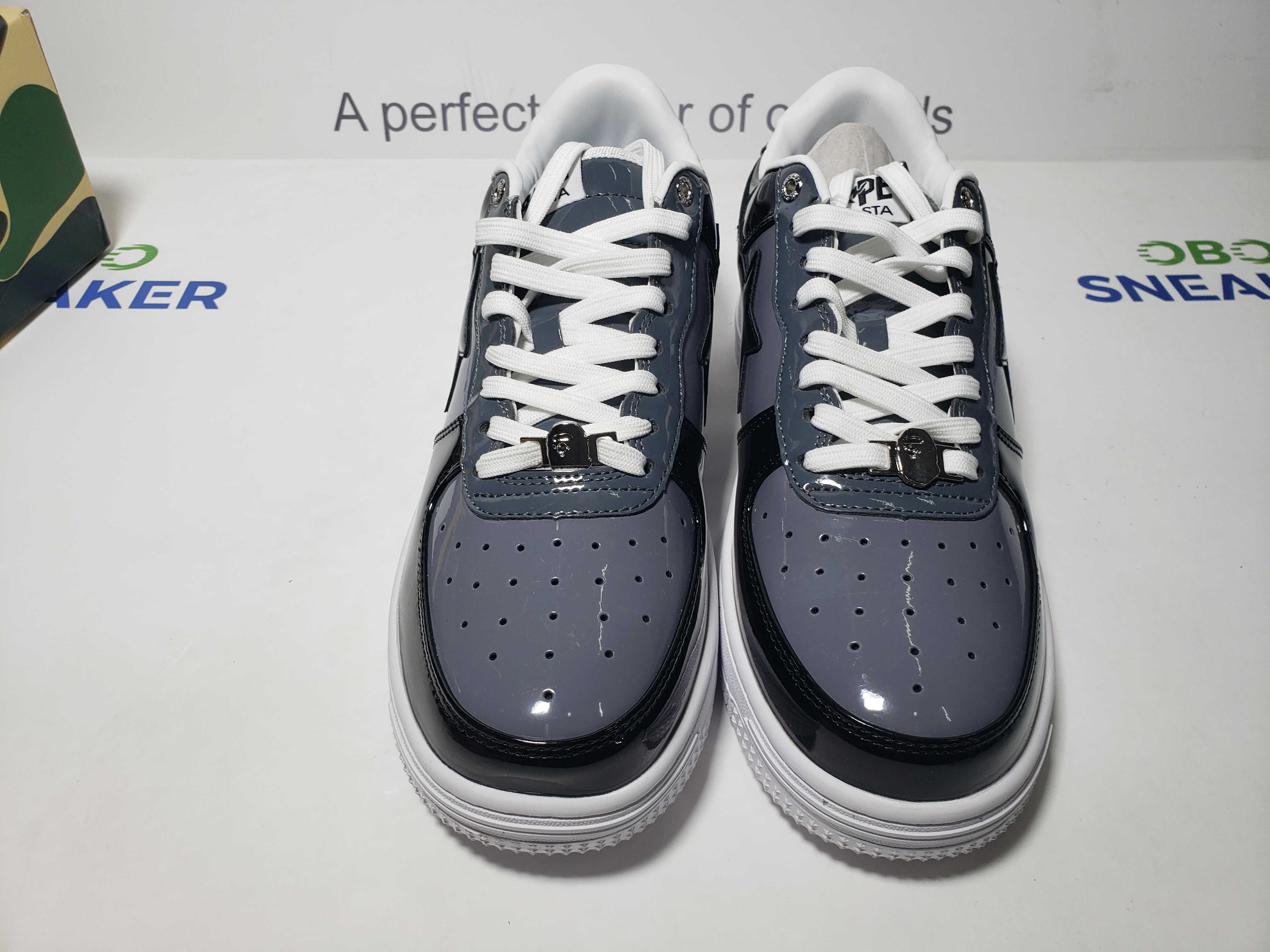 A Bathing Ape Bape Sta Low Black Grey Baolan 1H20 191 046  review Obosneaker 03