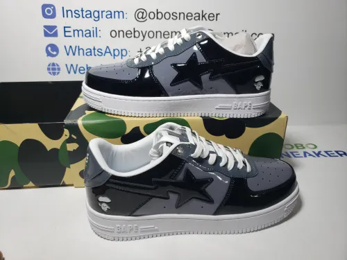 A Bathing Ape Bape Sta Low Black Grey Baolan 1H20 191 046  review 