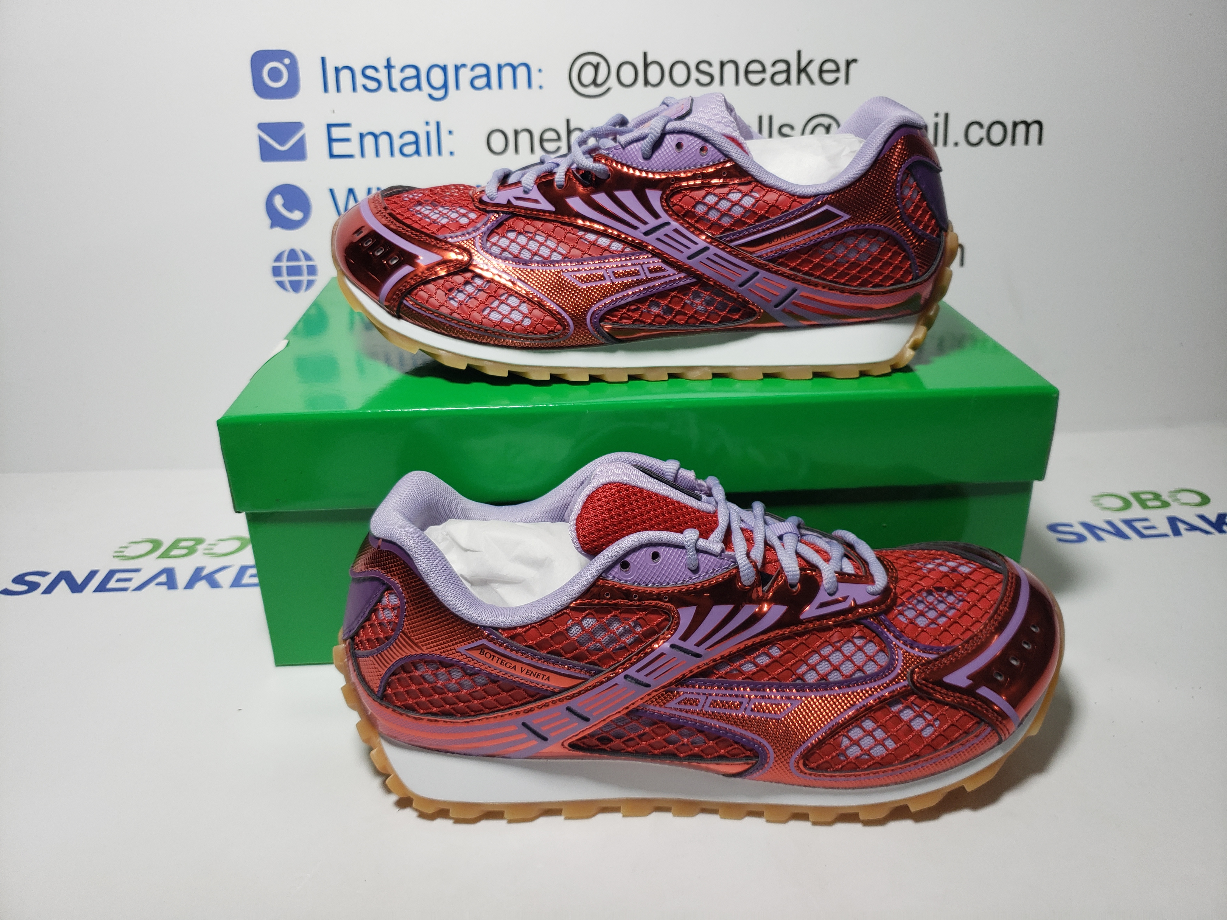 Bottega Veneta Orbit Silver Red 755915V2X405851 review Obosneaker 00